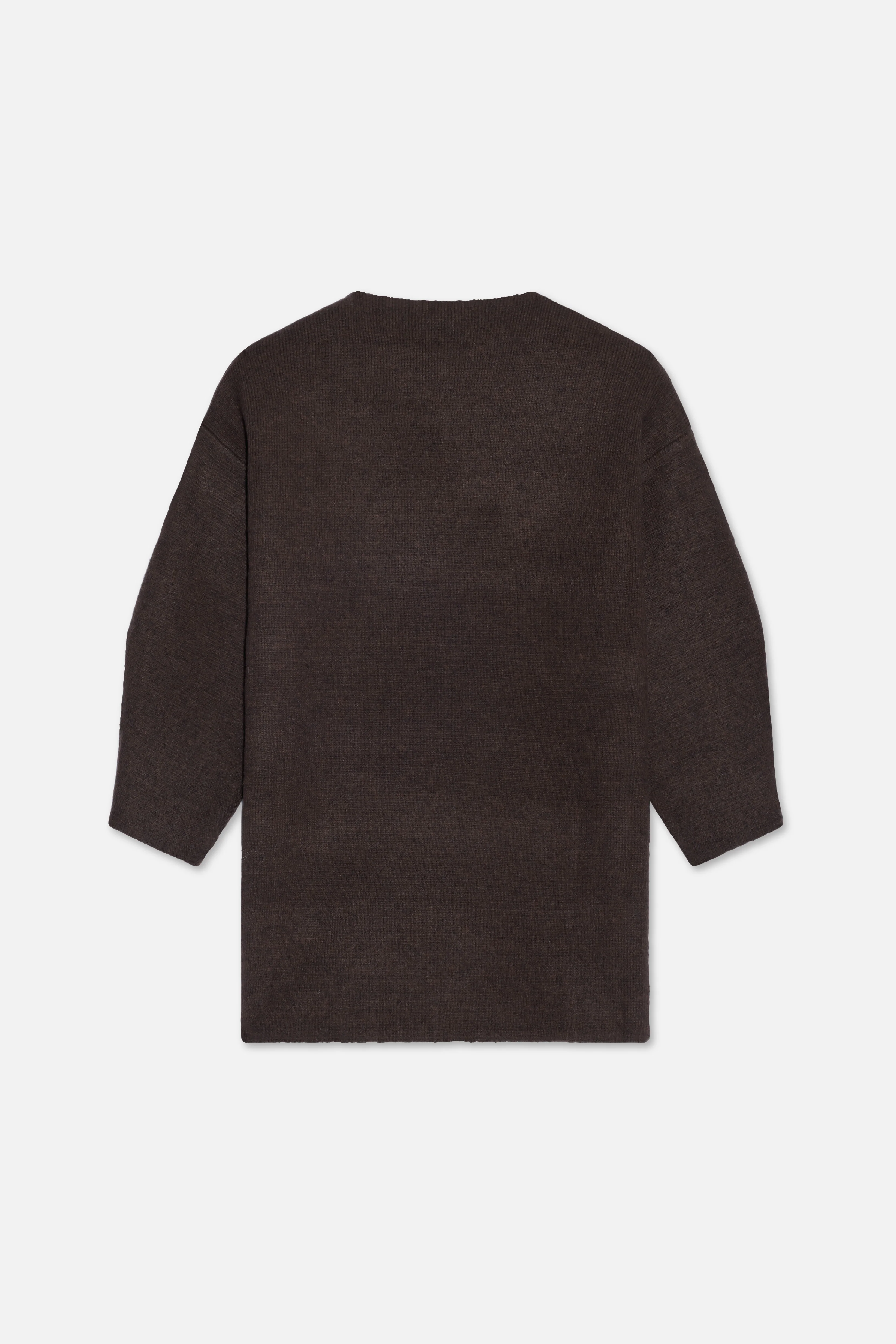 Brushed Knit Sweater | Dark Brown - Image 6
