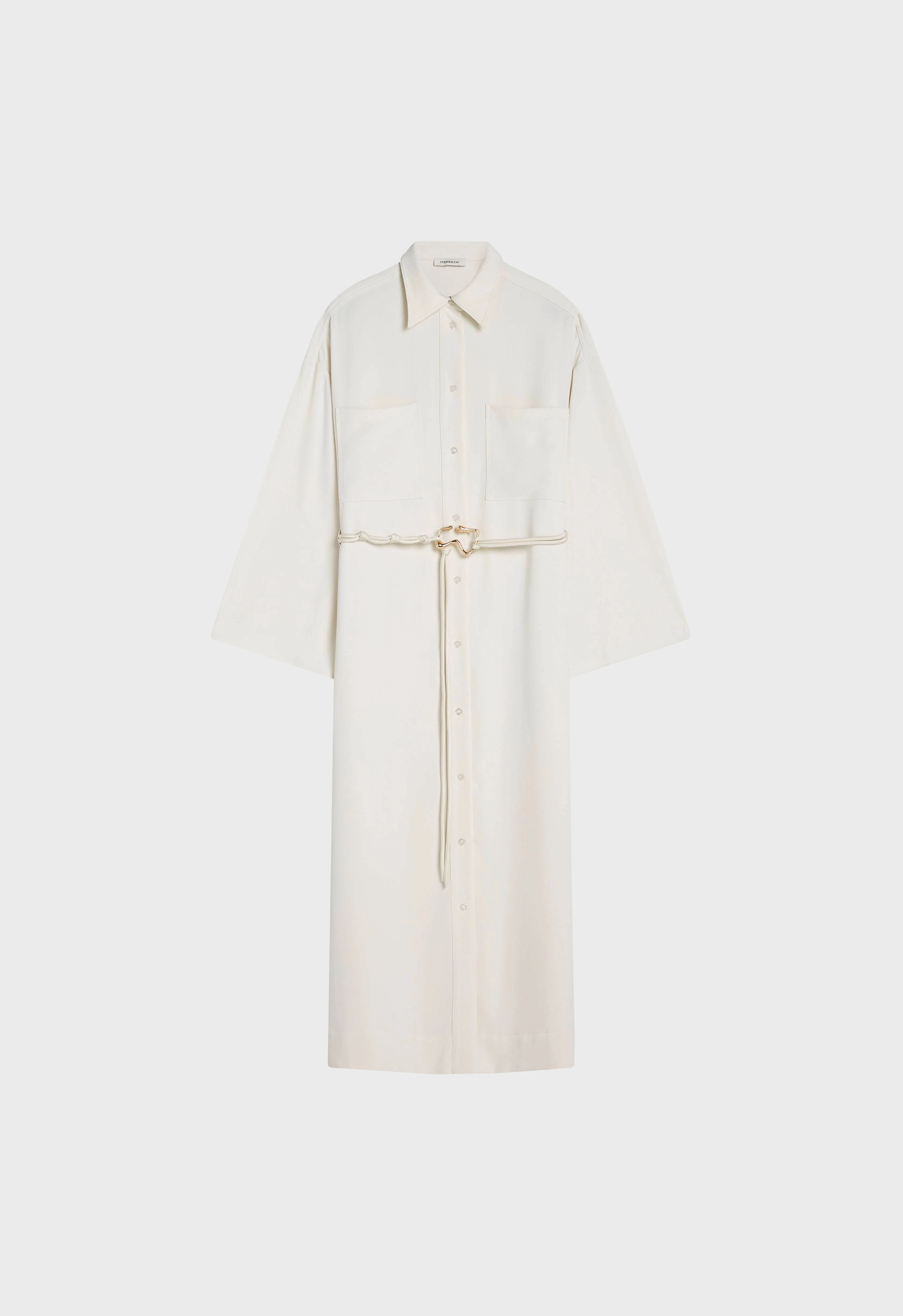 Button Up Dress | Off White - Image 3