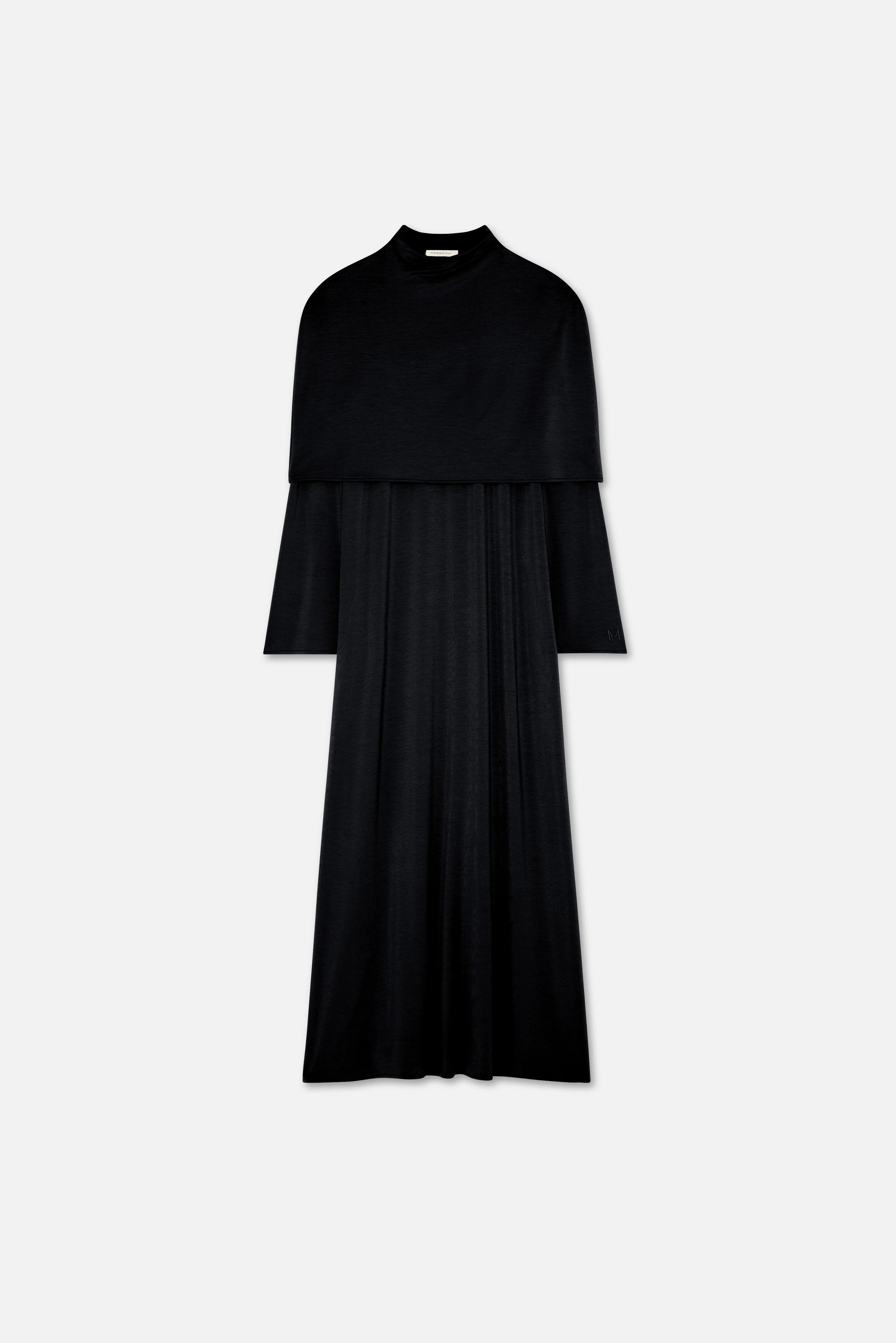 Capelet Dress | Black - Image 5