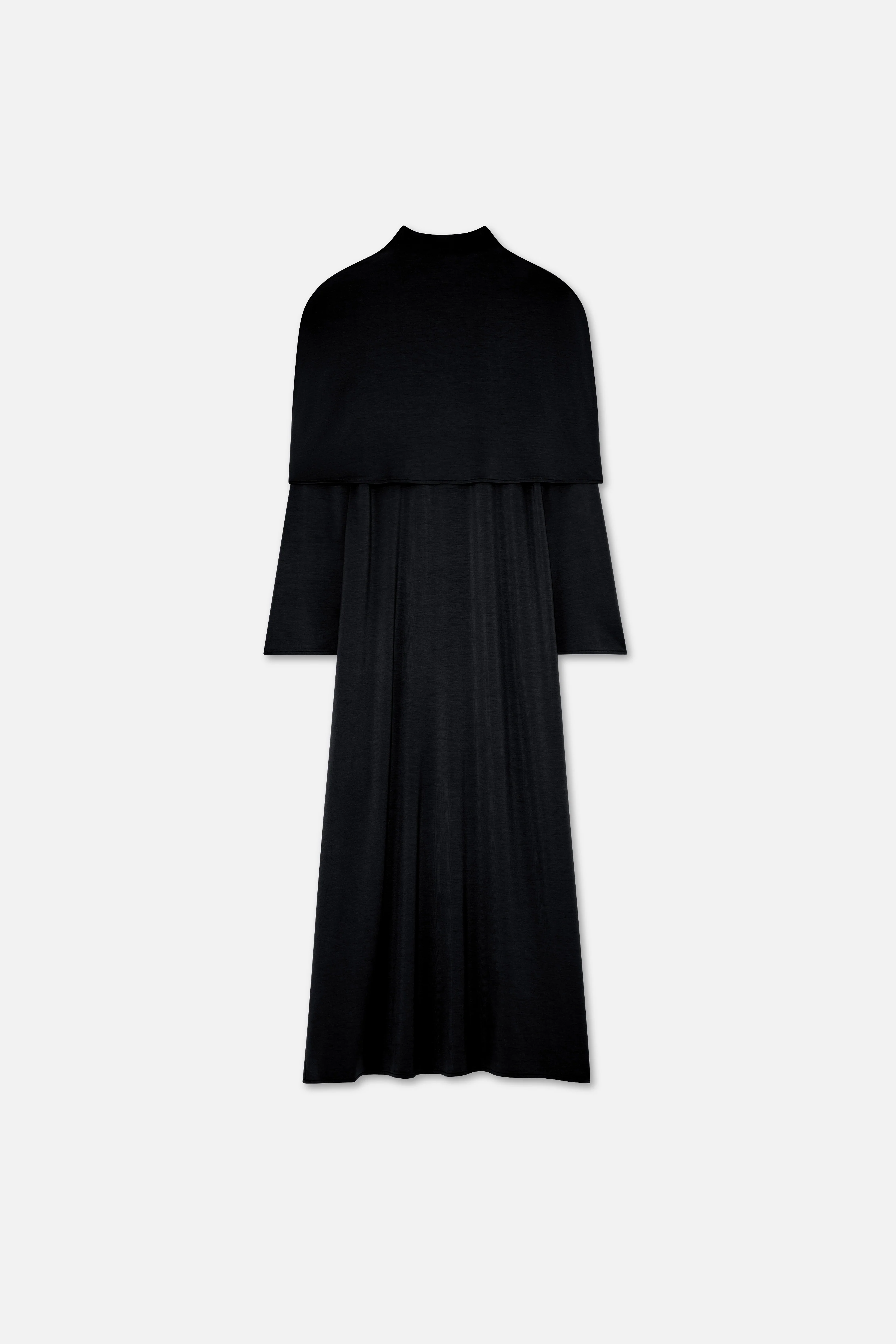Capelet Dress | Black - Image 6