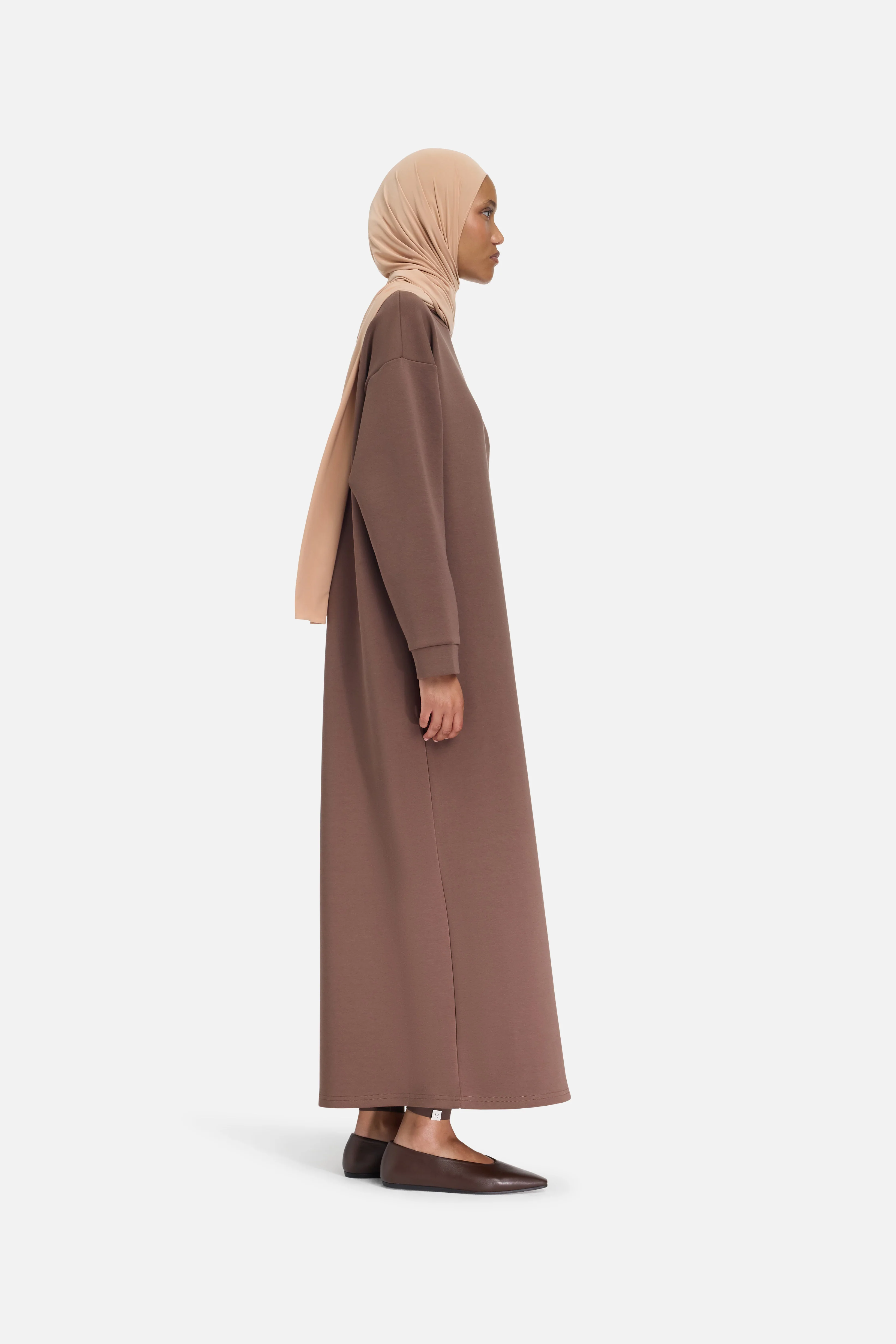 Comfy Sweater Dress | Chocolate - Image 2
