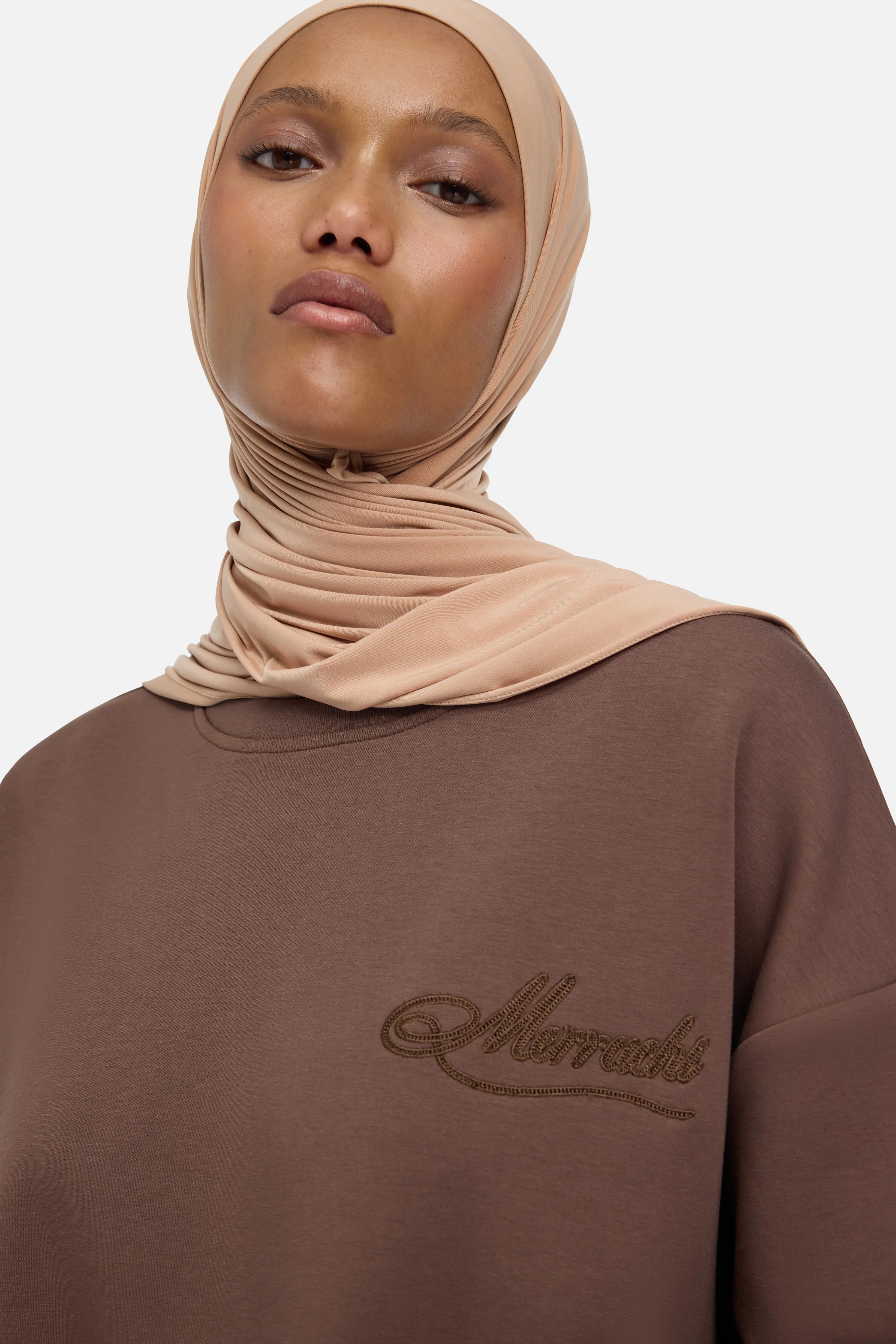 Comfy Sweater Dress | Chocolate - Image 3