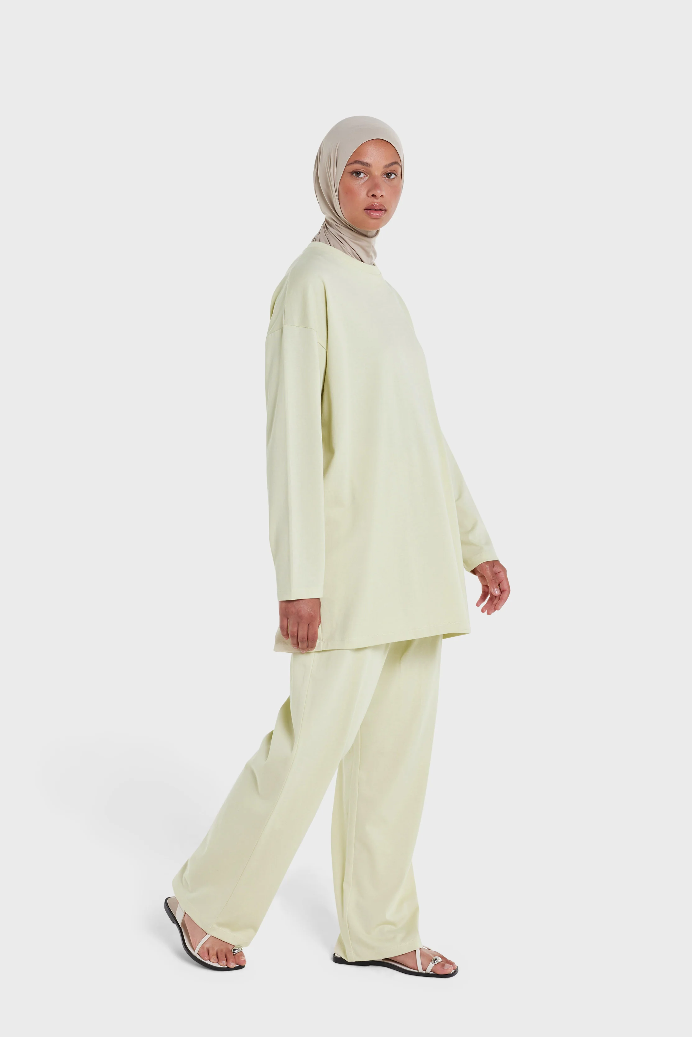Cotton Pants | Light Moss - Image 2