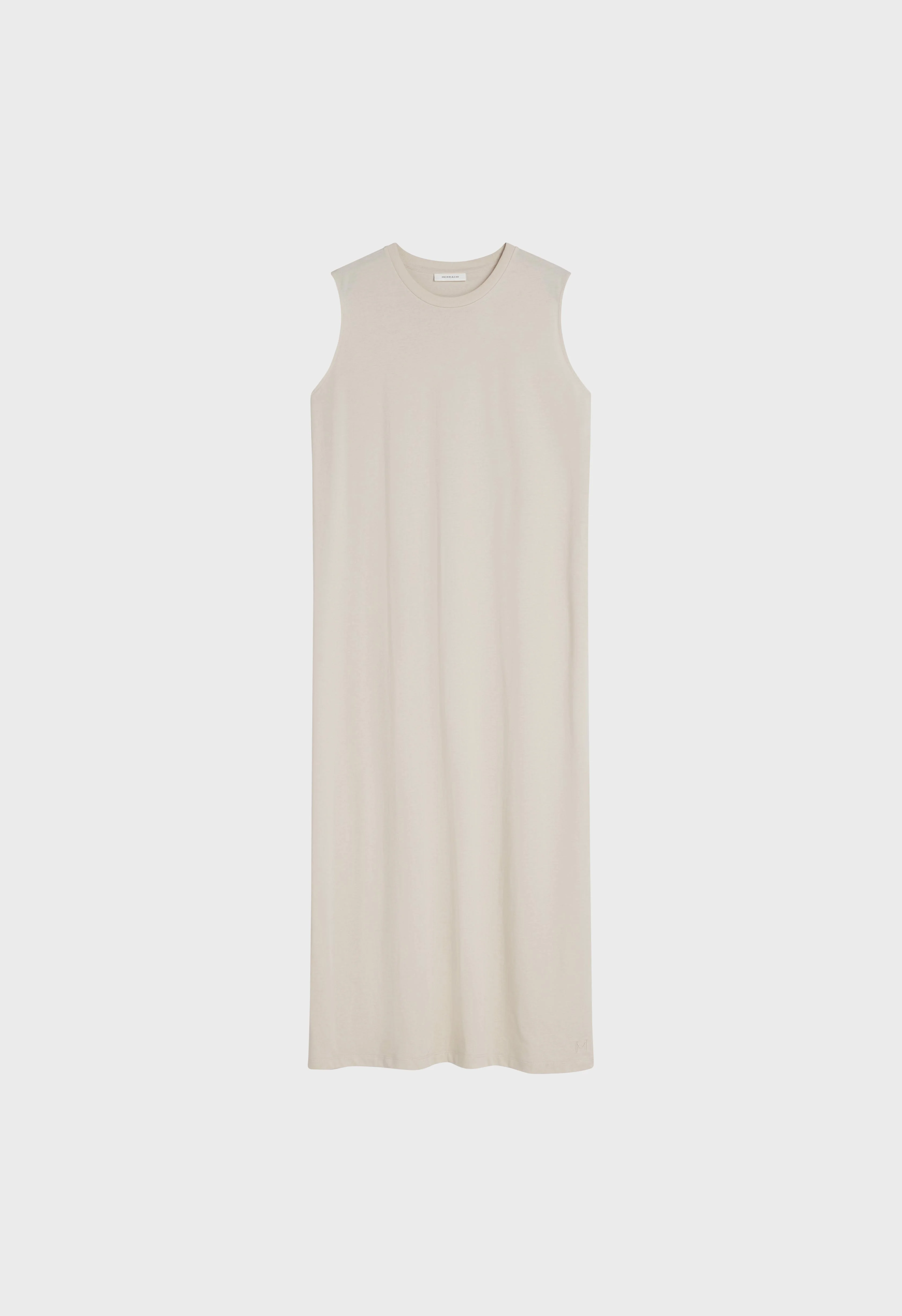 Cotton Sleeveless Dress | Sand - Image 3