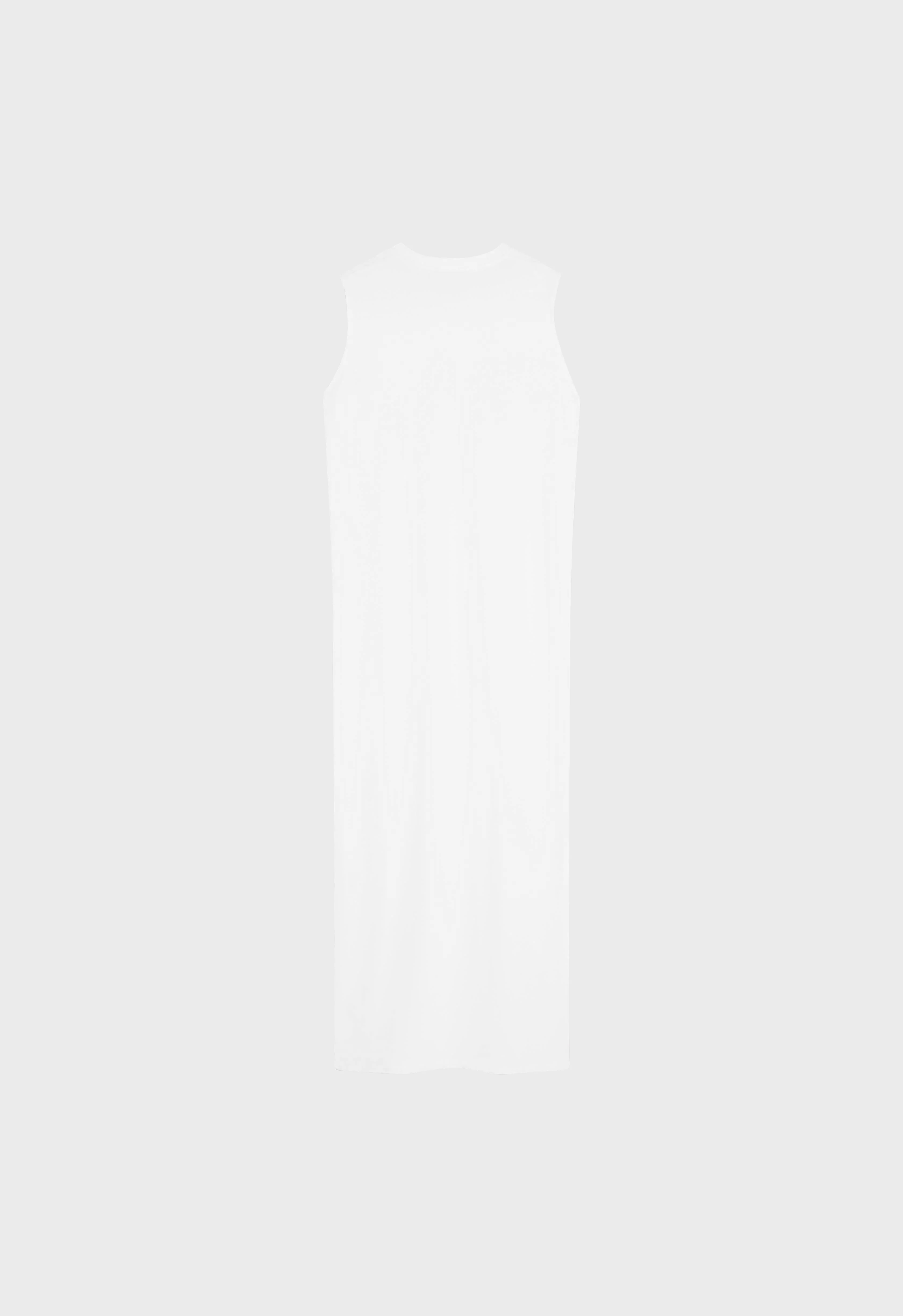 Cotton Sleeveless Dress | White - Image 4