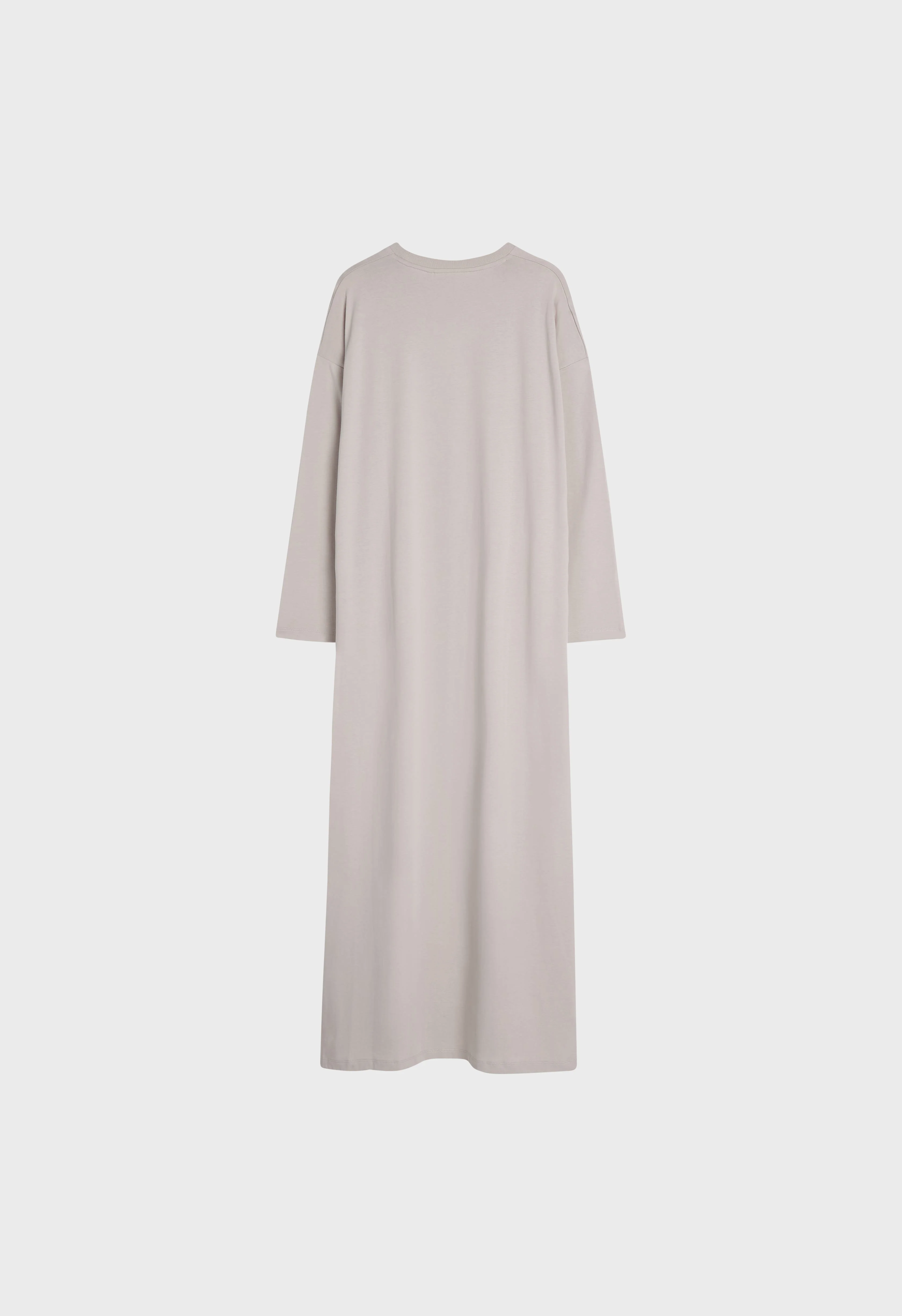 Cotton Tee Dress | Moon Grey - Image 4