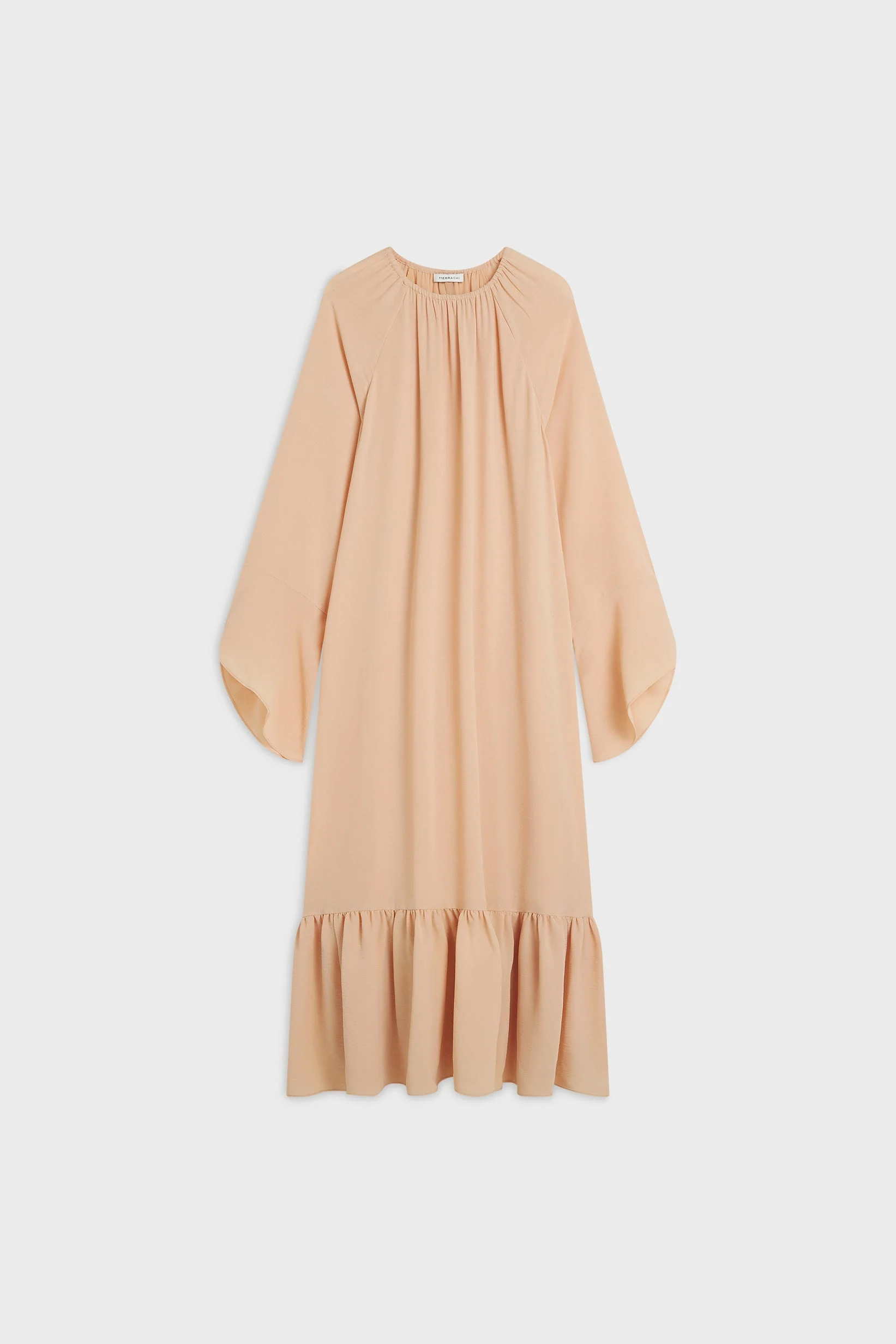 Crepe Dress | Beige Rose - Image 4