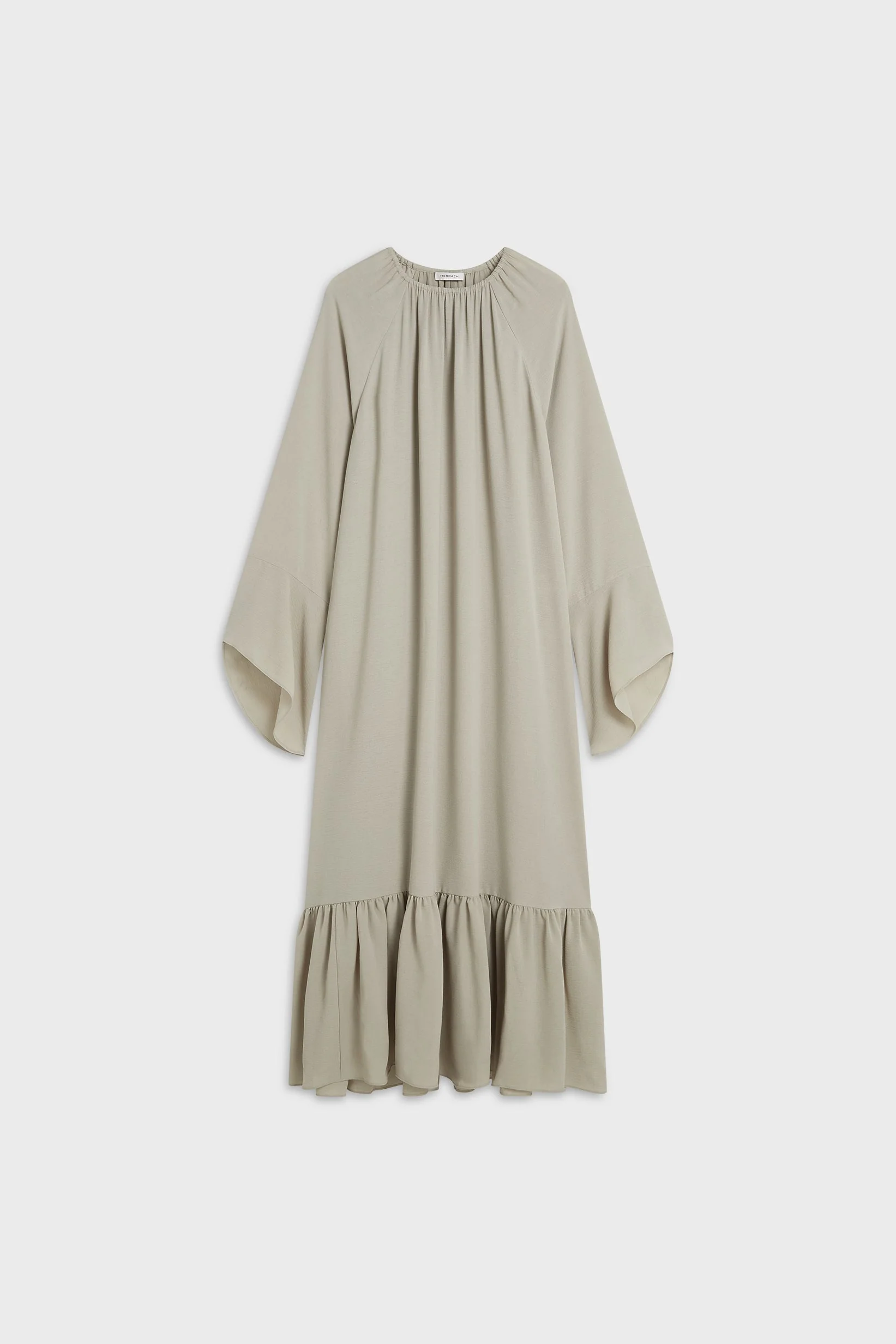 Crepe Dress | Moss Gray - Image 4