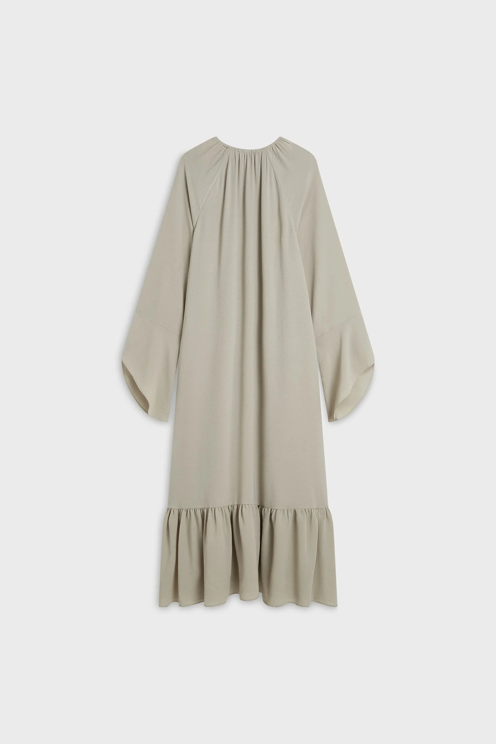 Crepe Dress | Moss Gray - Image 5