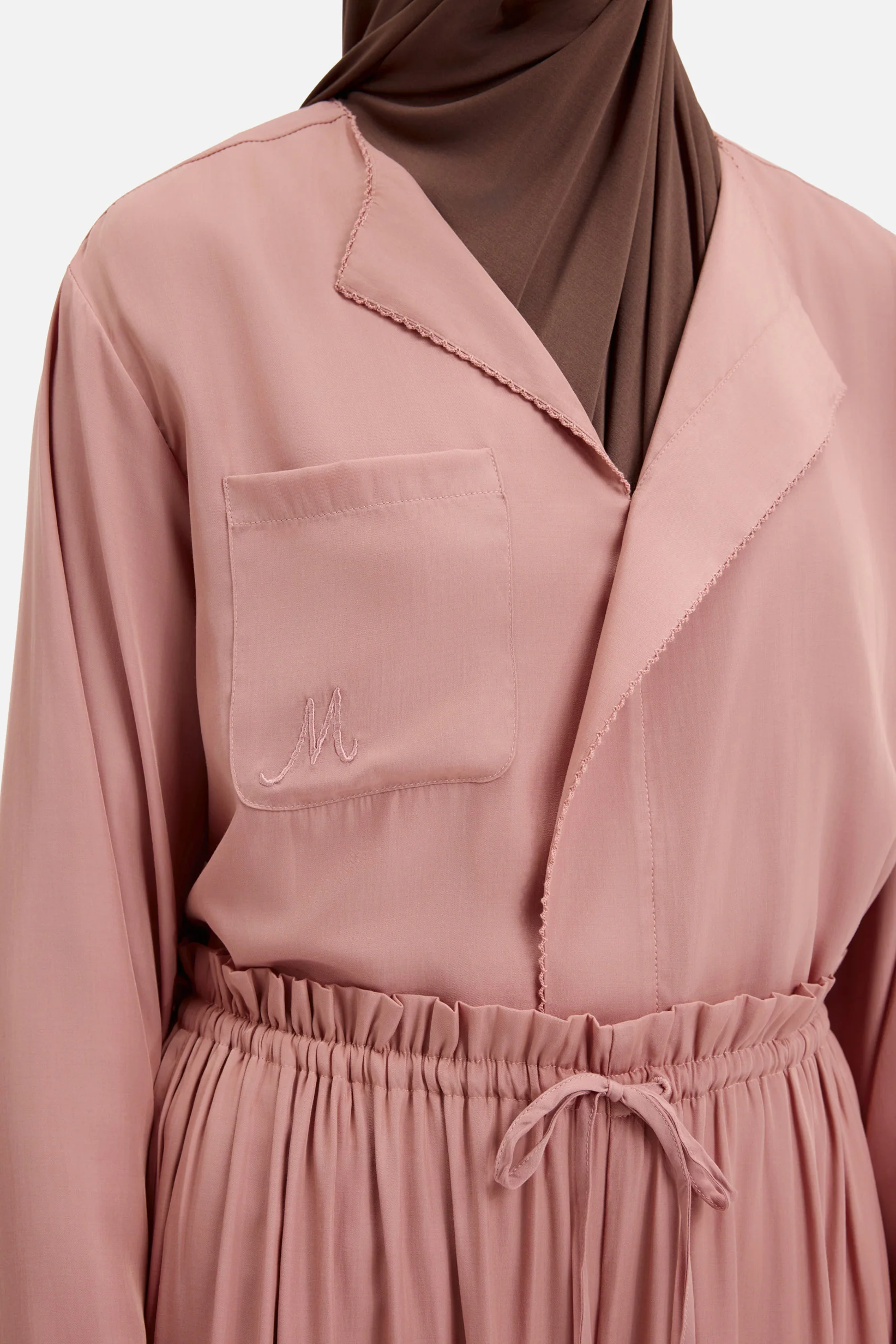 Crossover Collar Blouse | Light Berry - Image 4