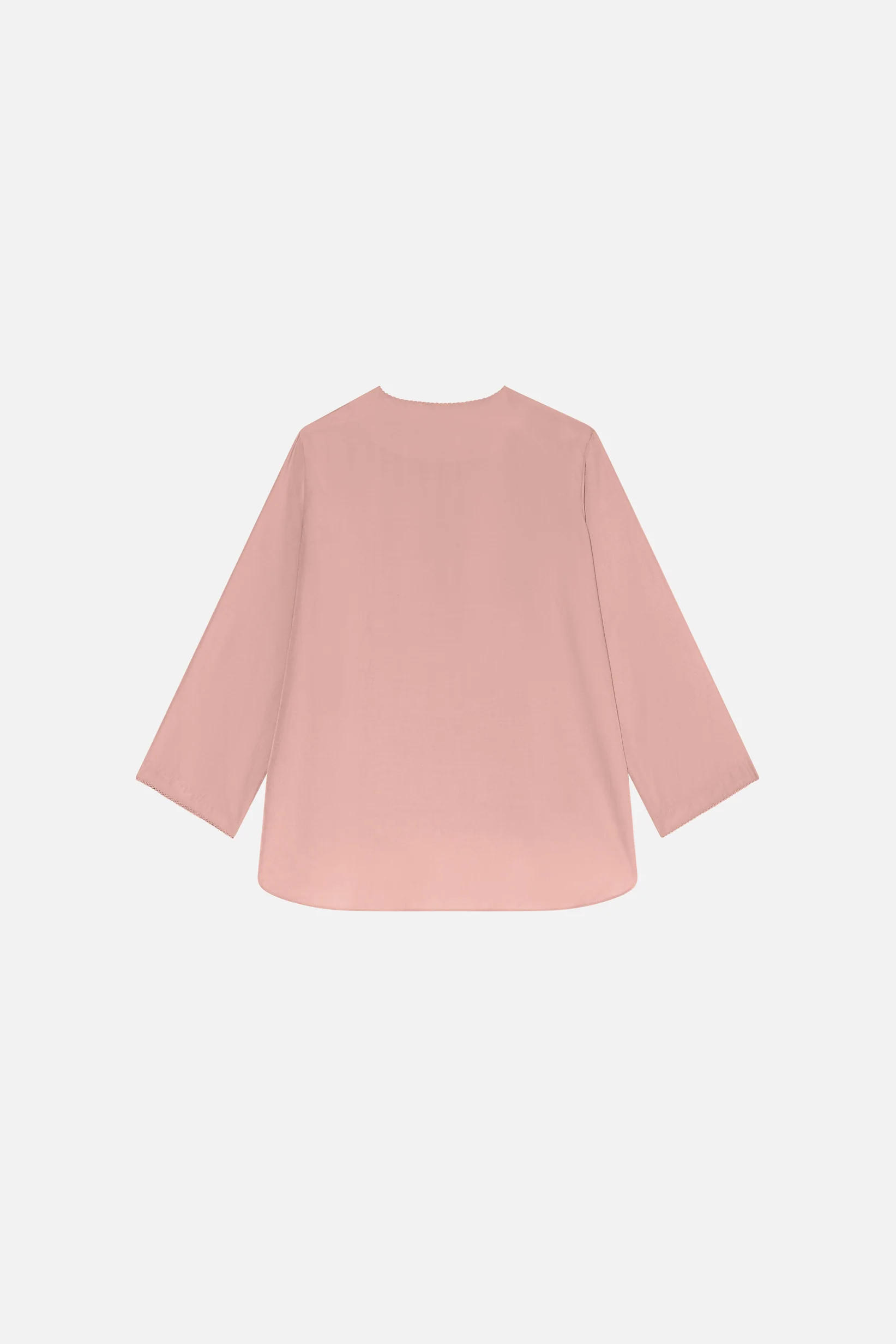 Crossover Collar Blouse | Light Berry - Image 6