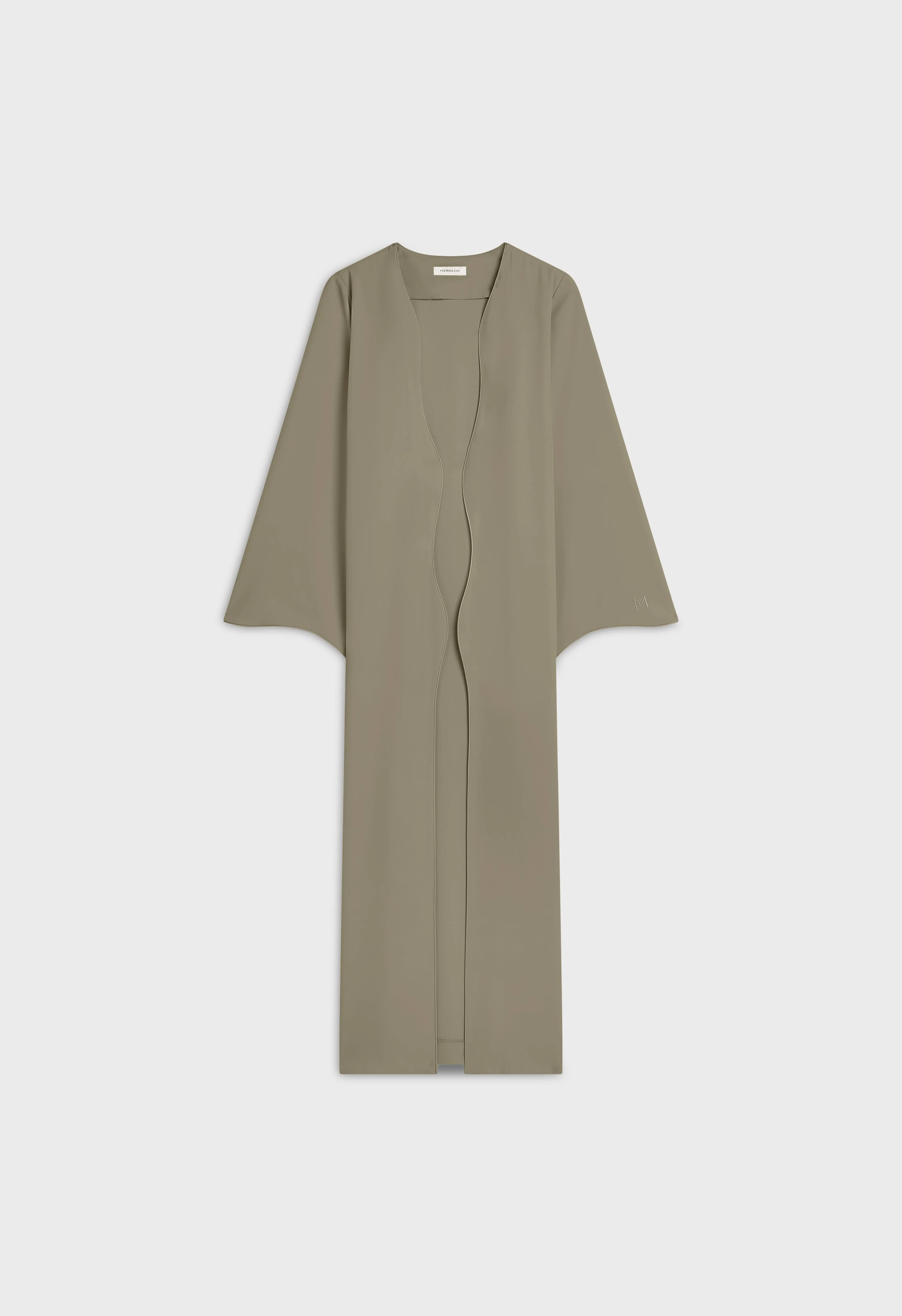 Curved Edge Abaya | Desert Brown - Image 3