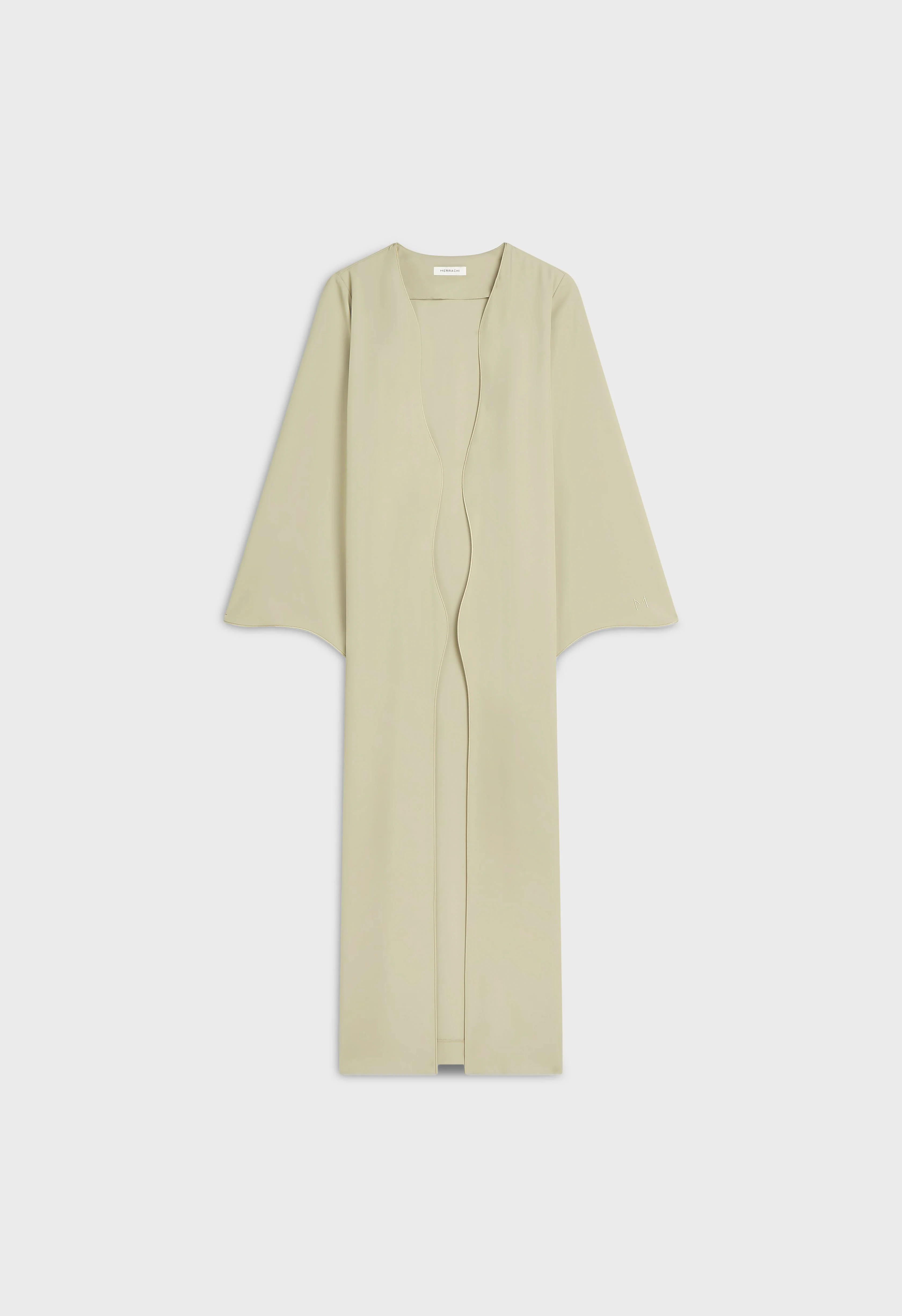 Curved Edge Abaya | Dry Basil - Image 3