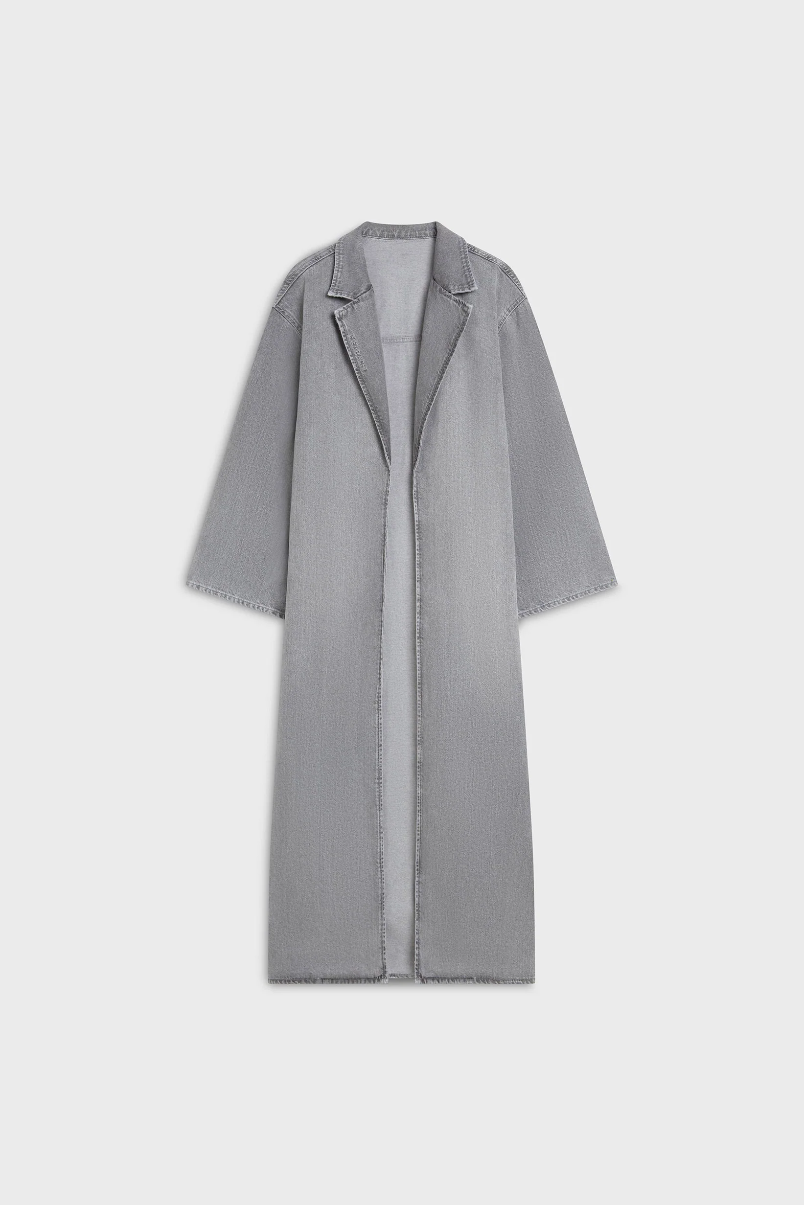Denim Abaya | Washed Morning Grey - Image 3