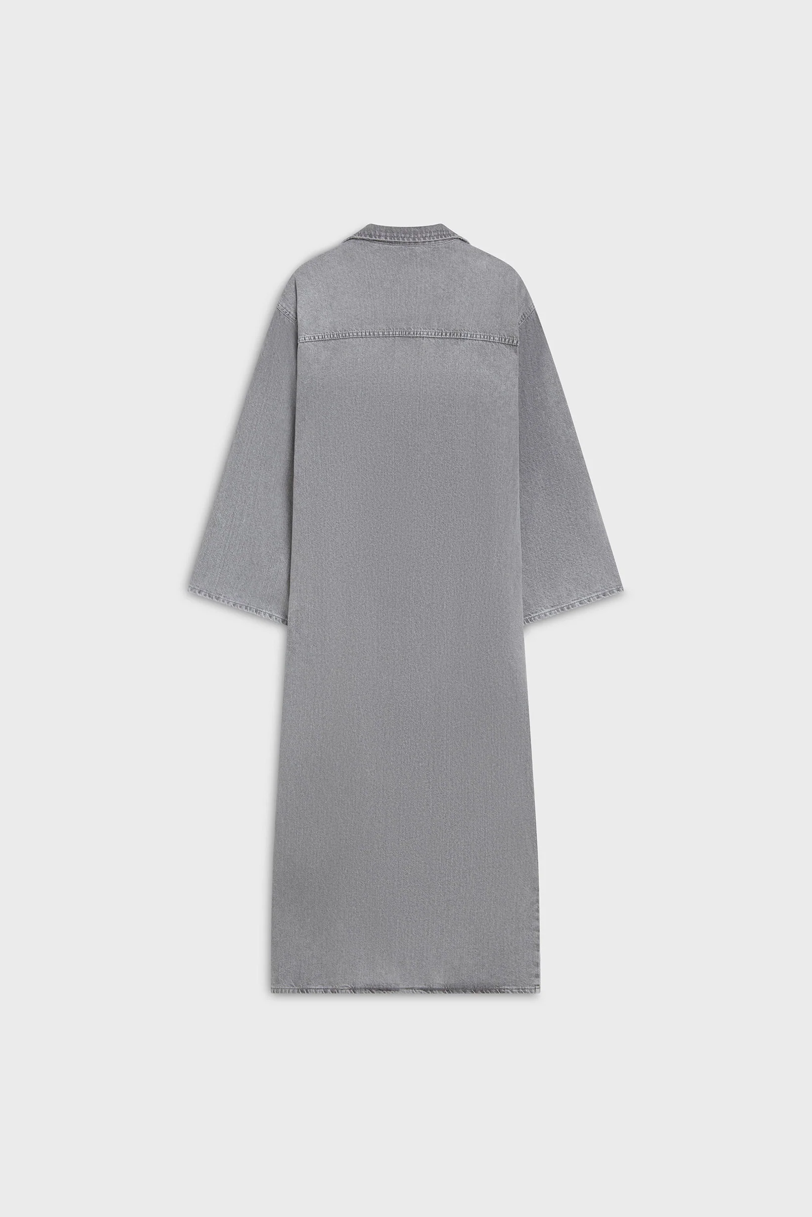 Denim Abaya | Washed Morning Grey - Image 4