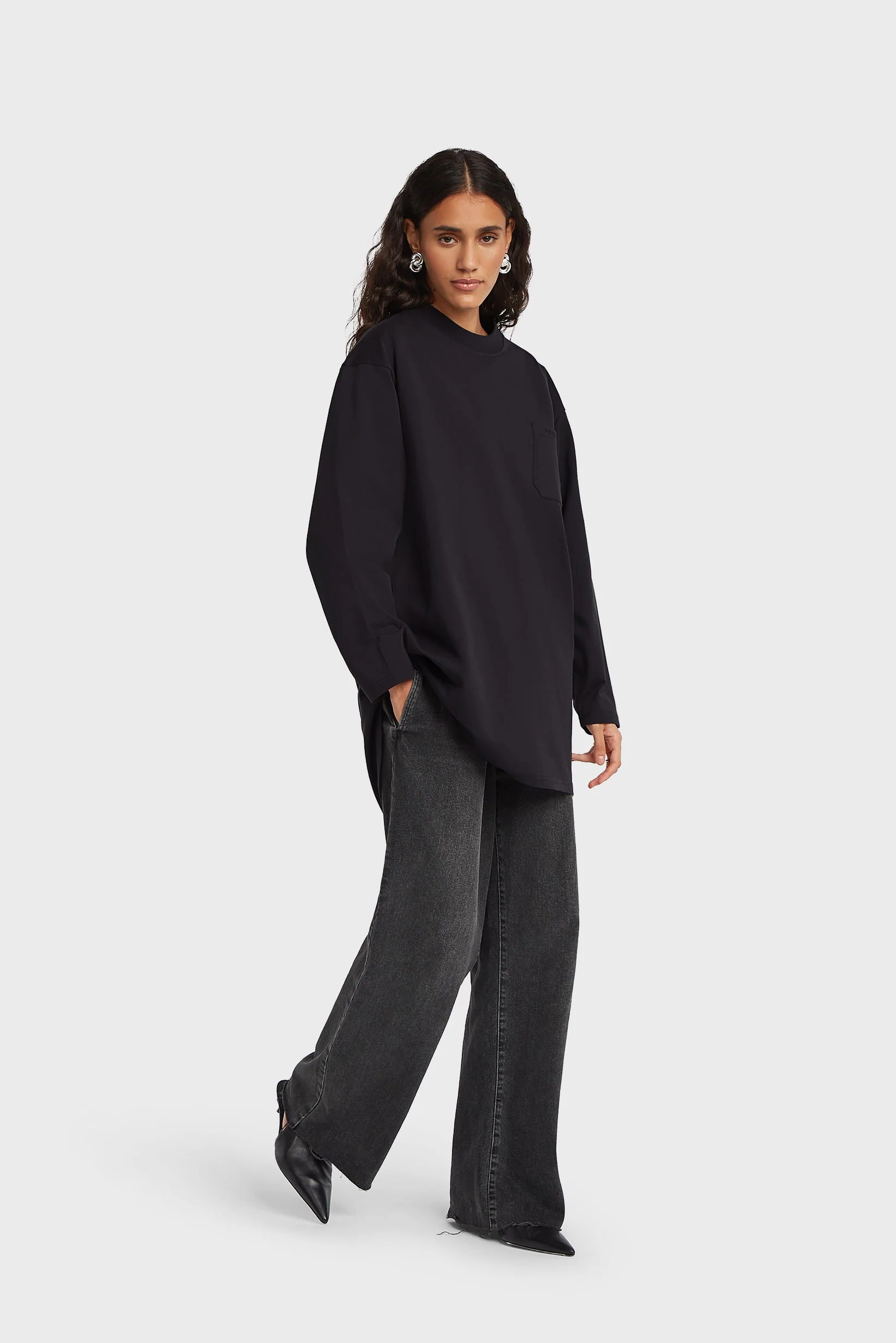 Denim Pants | Washed Black - Image 2
