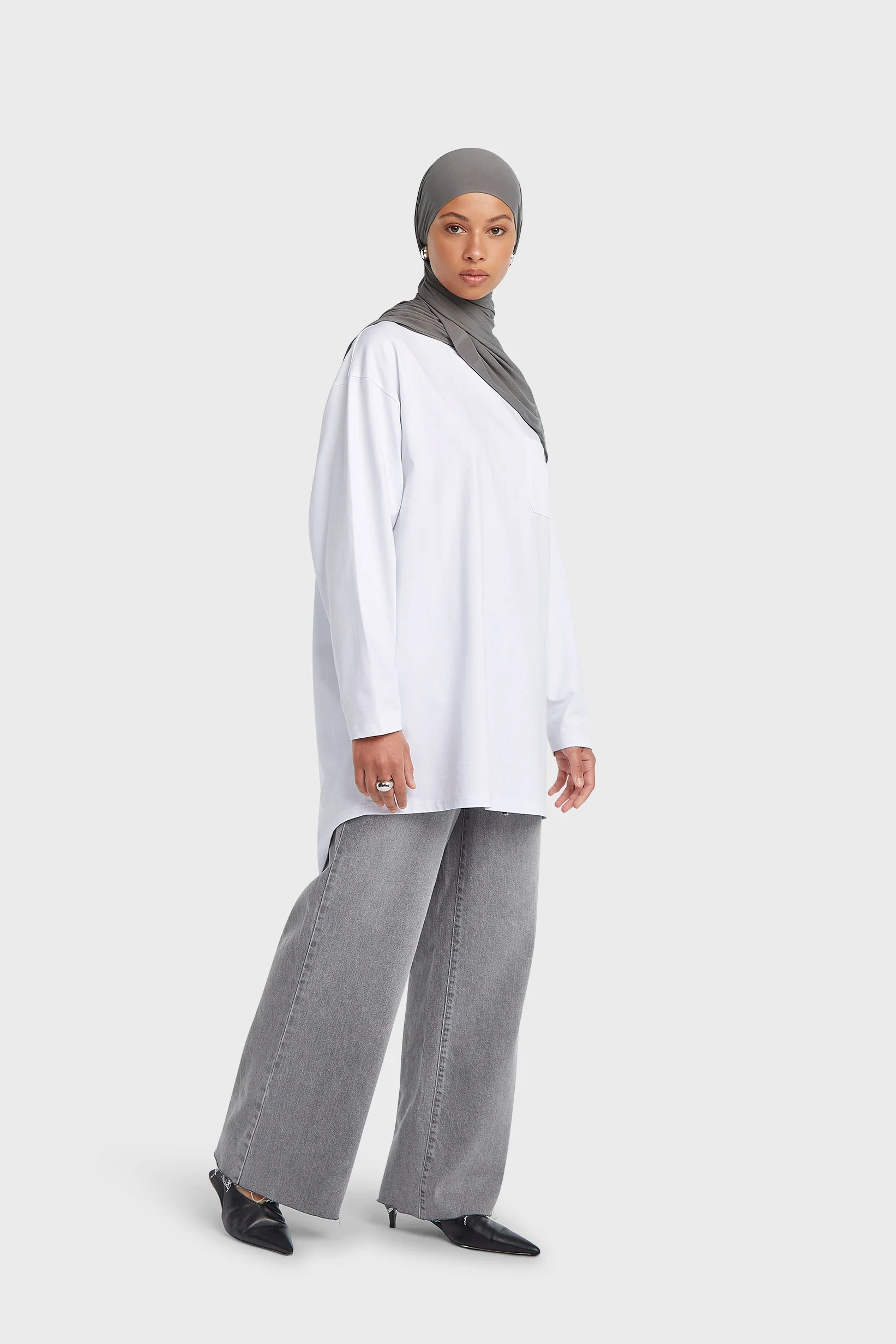 Denim Pants | Washed Morning Grey - Image 2