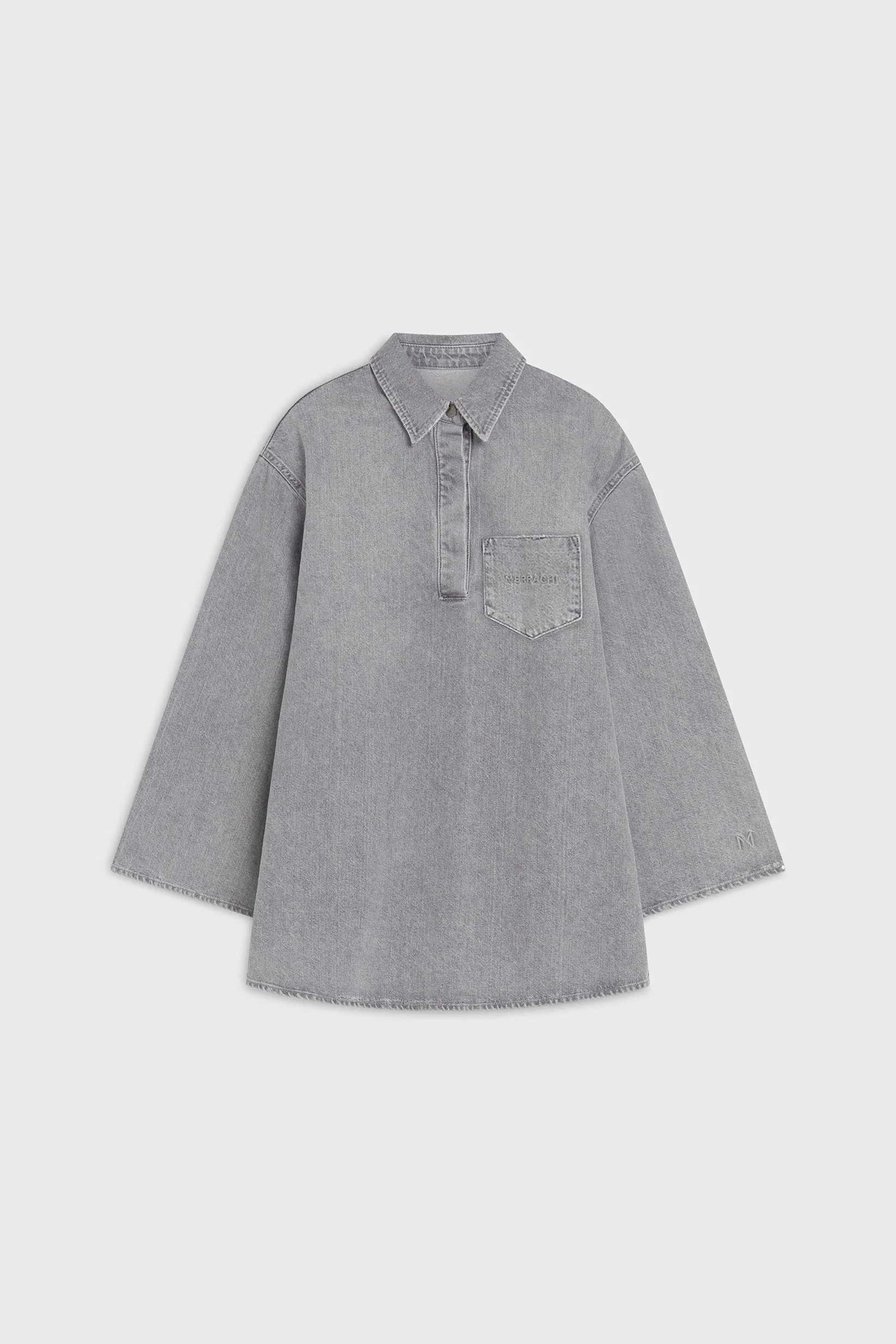 Denim Shirt | Washed Morning Grey - Image 3