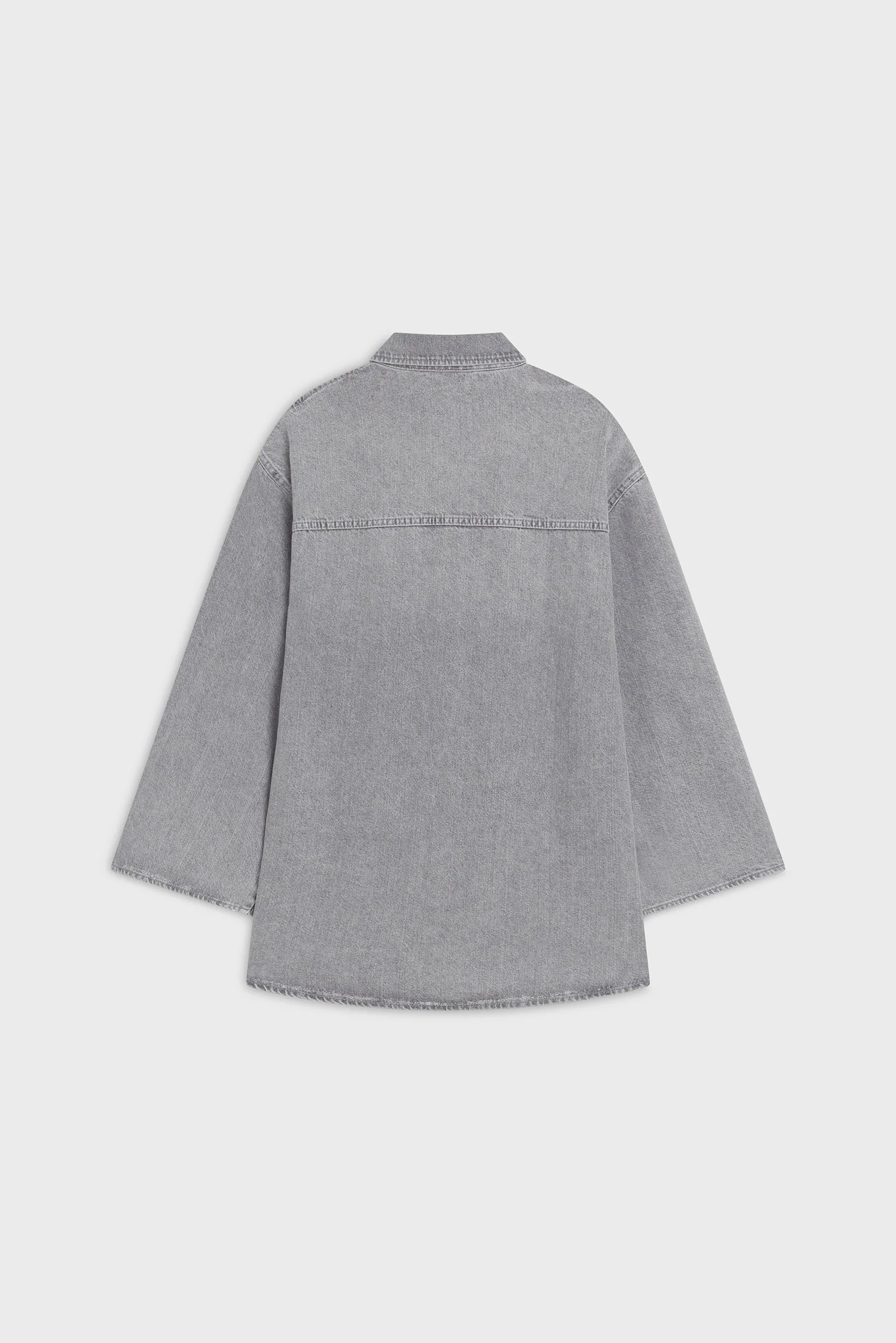Denim Shirt | Washed Morning Grey - Image 4