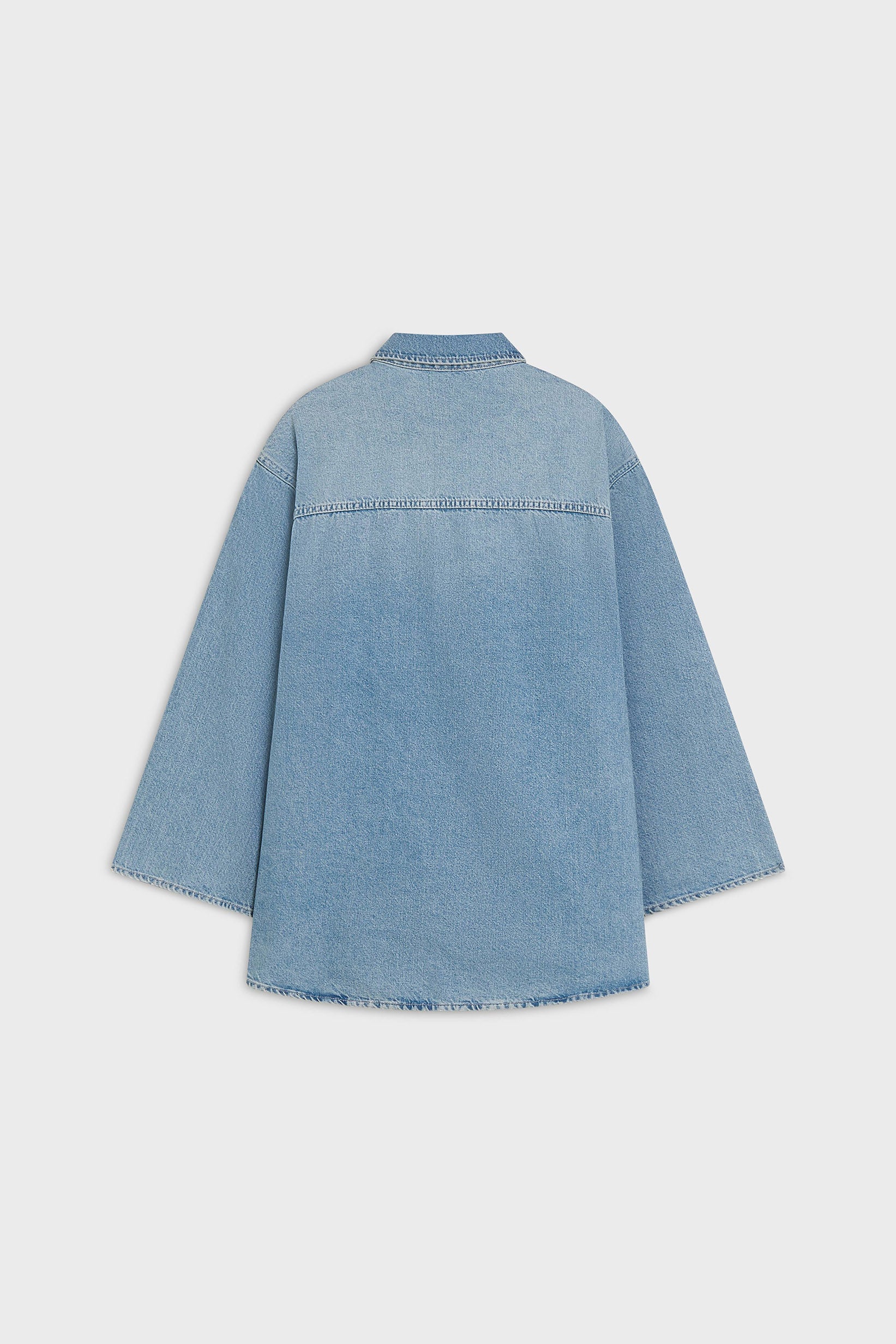 Denim Shirt | Washed Silver Blue - Image 3