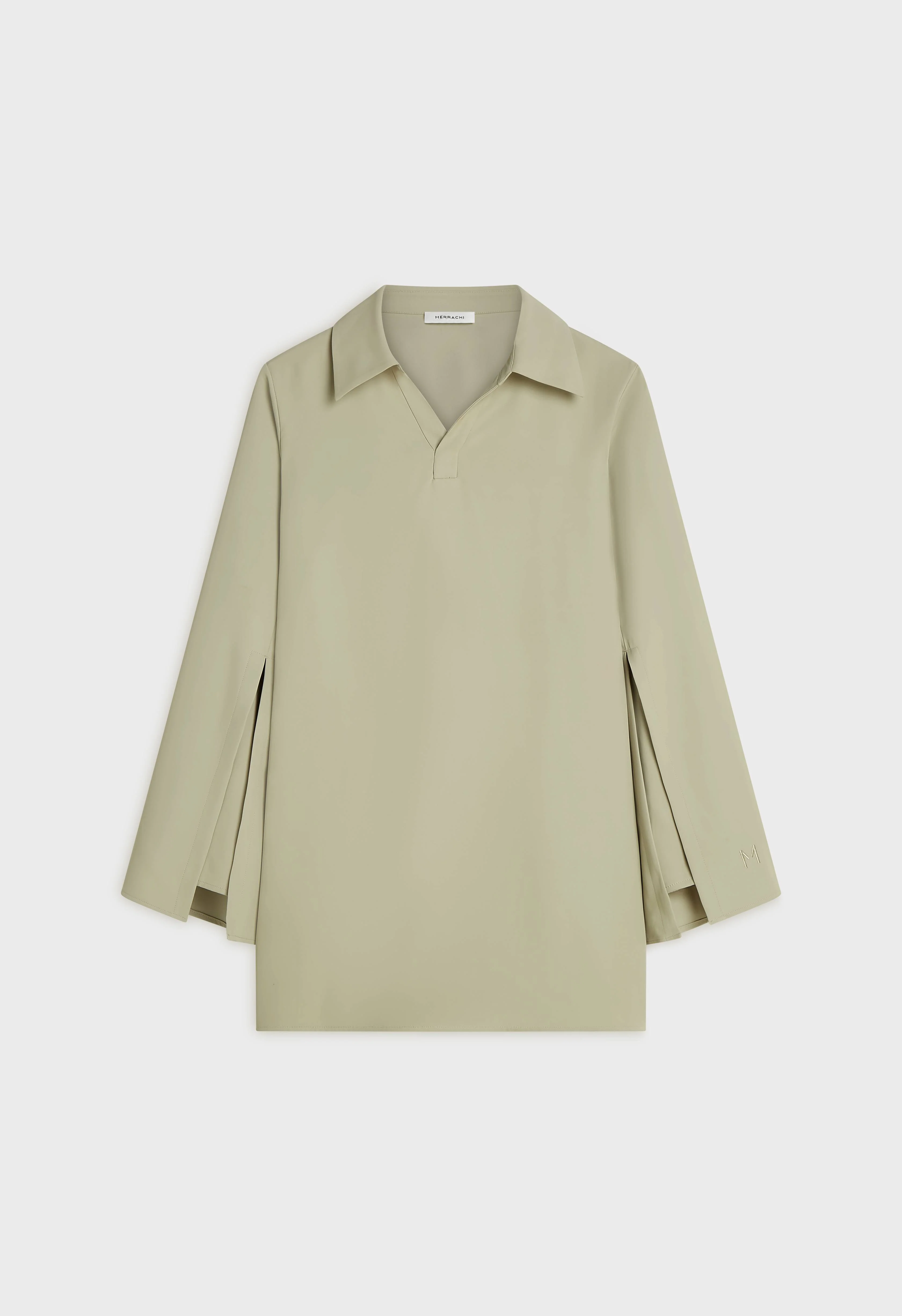 Double Sleeve Blouse | Dry Basil - Image 3