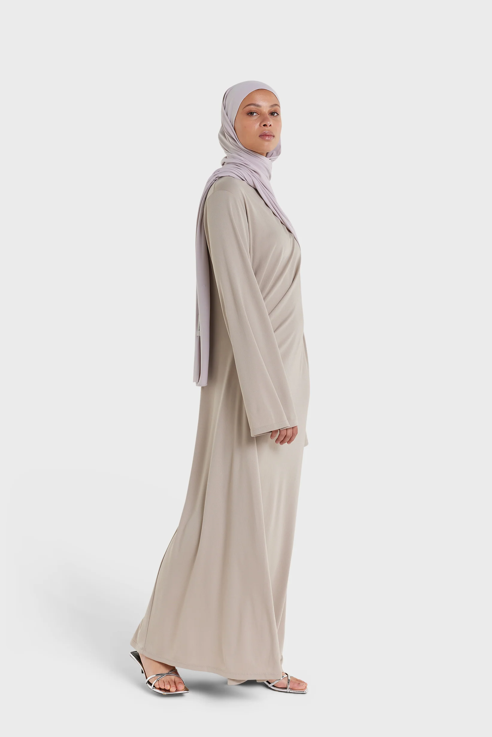 Draped Jersey Dress | Cashmere - Image 2