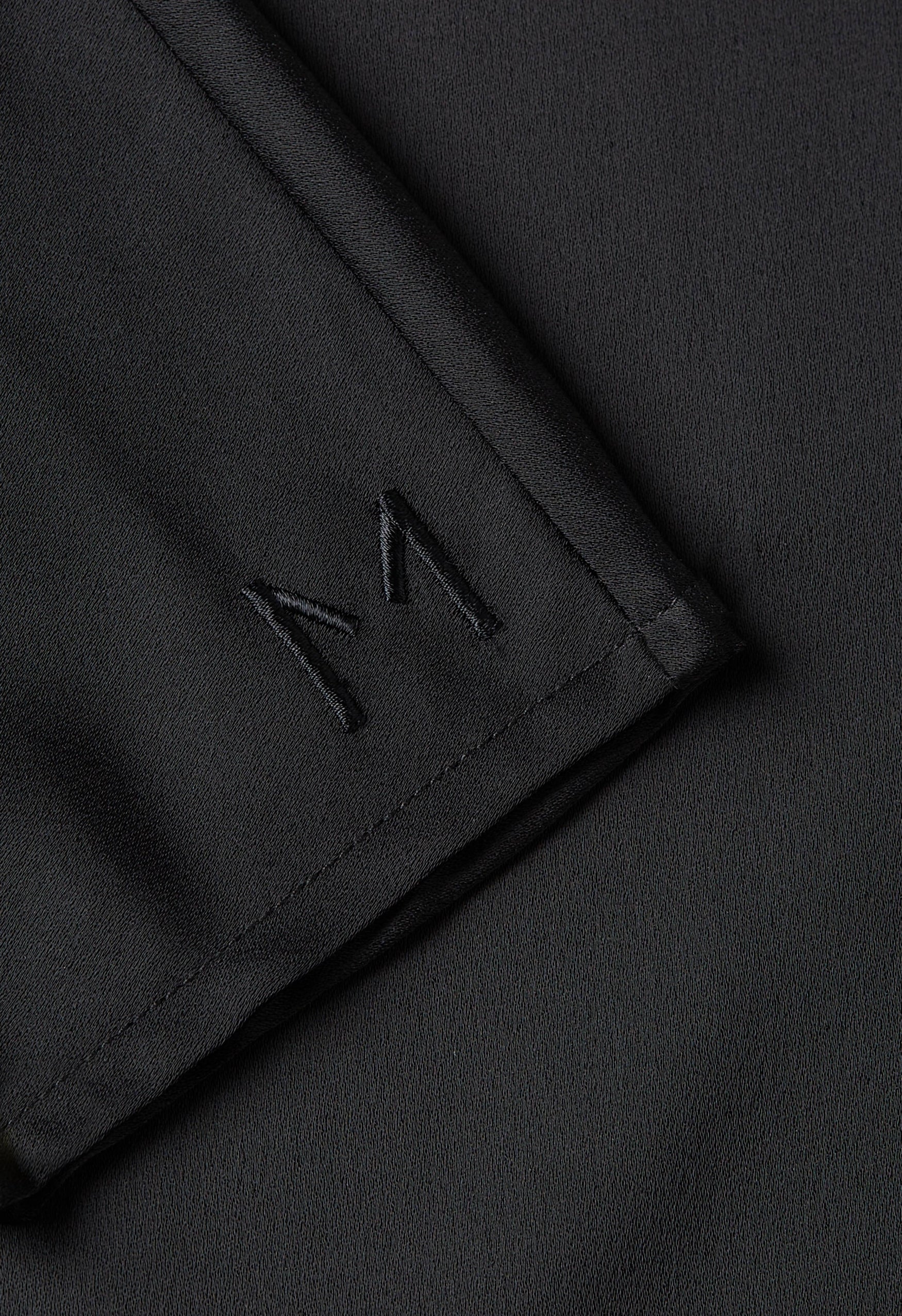 Dull Satin Bat Sleeve Abaya | Black - Image 5
