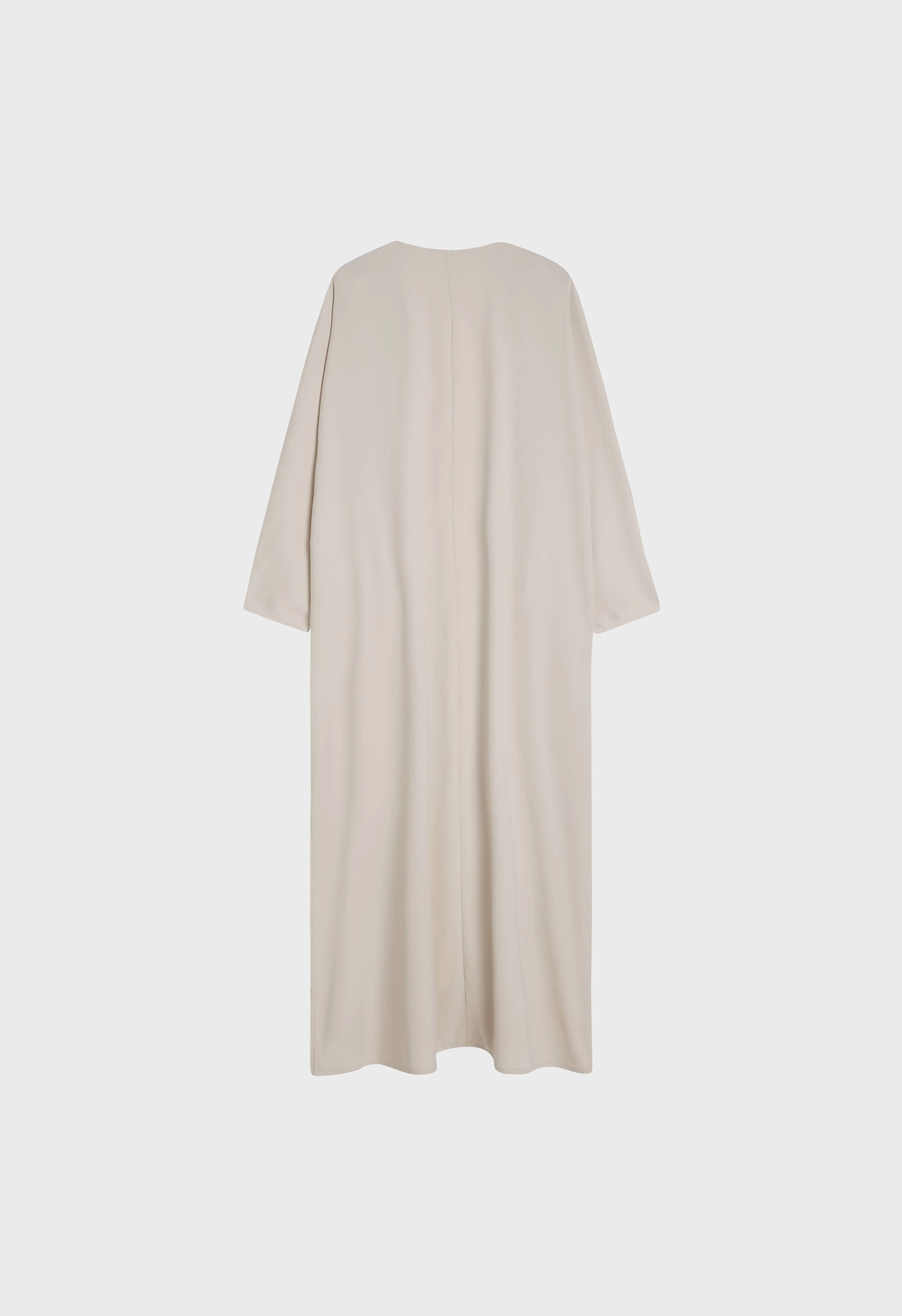 Dull Satin Bat Sleeve Abaya | Cashmere - Image 4