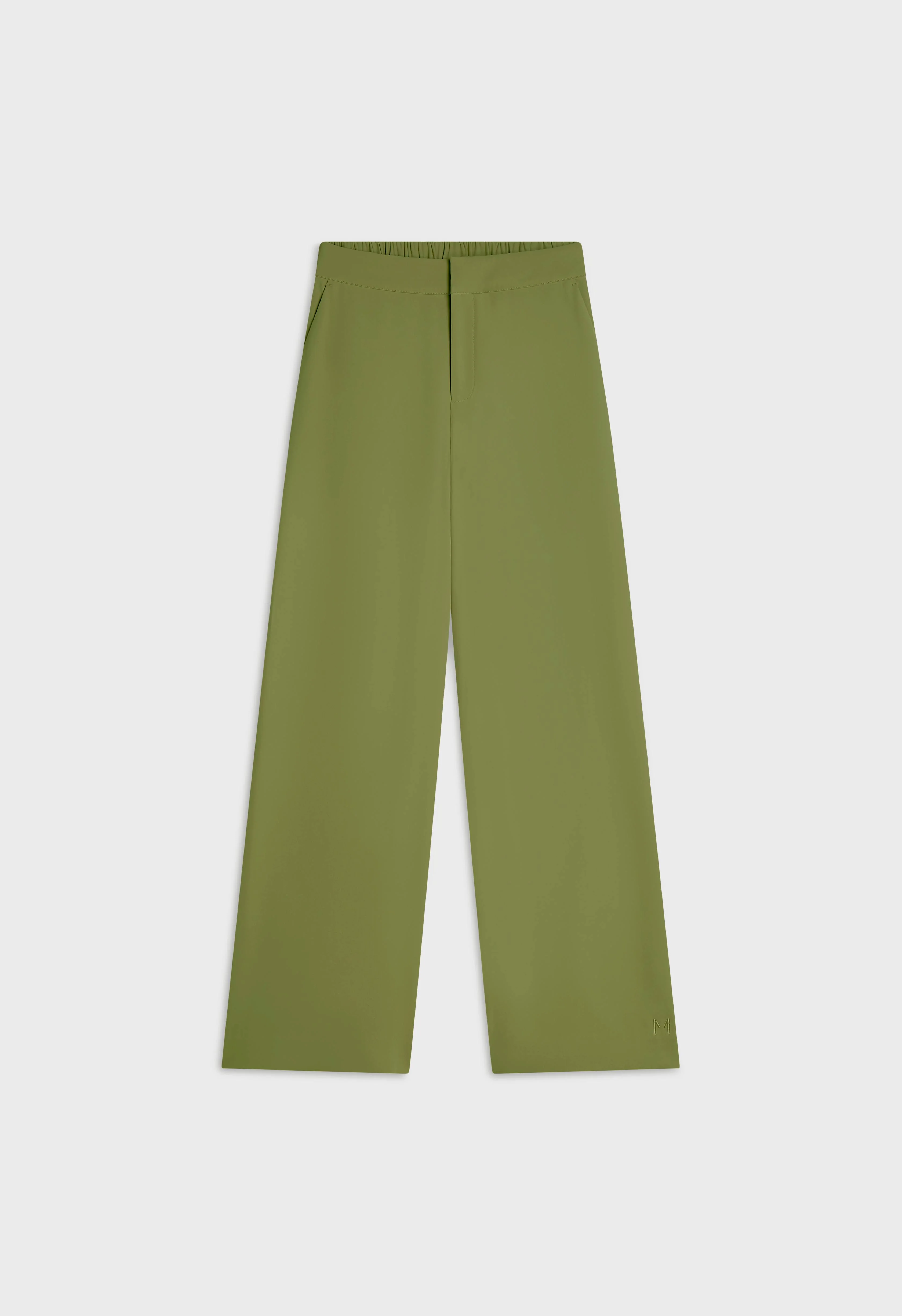 Elasticated Waist Taillored Pants | Leaf - Image 3