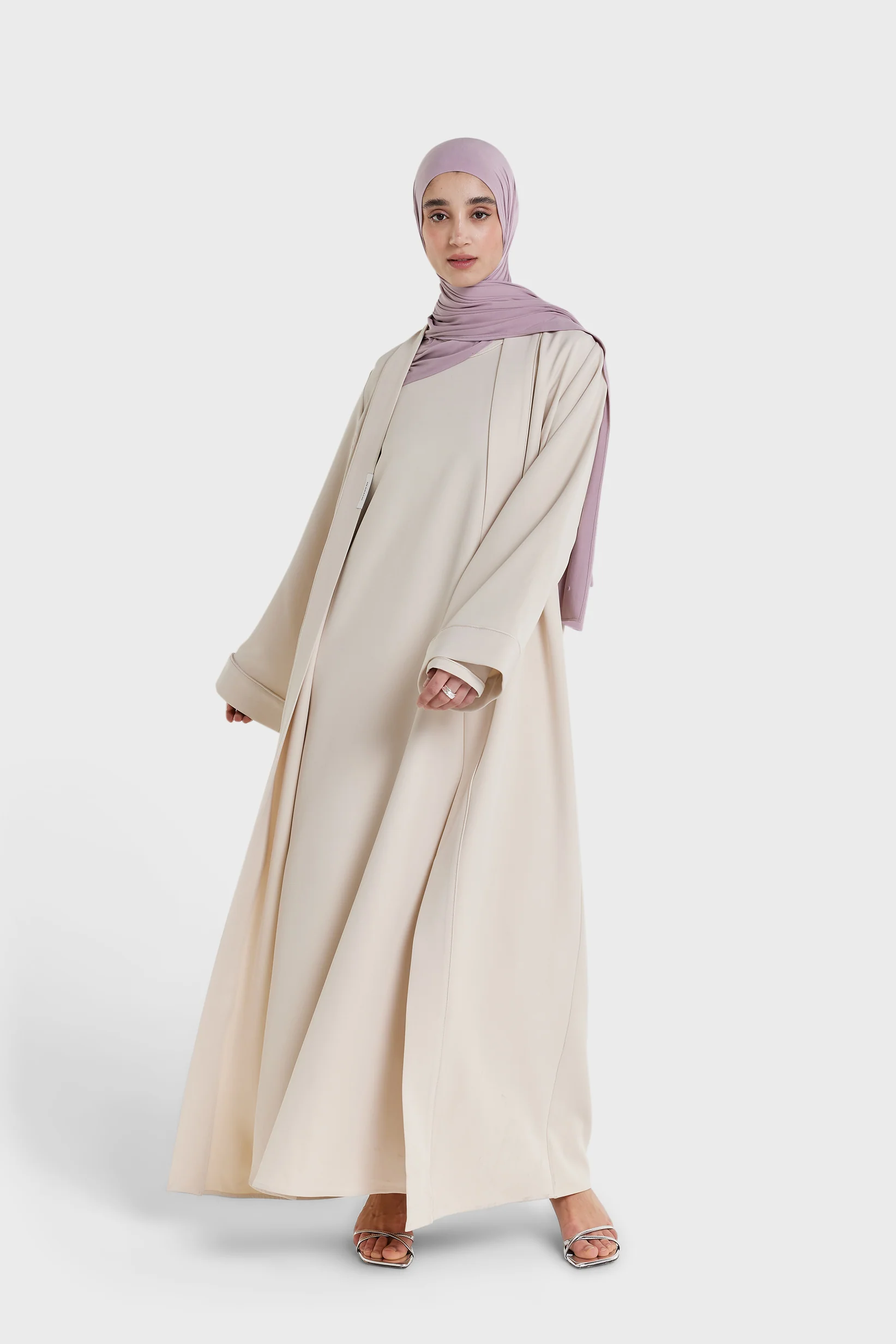 Essential Abaya | Biscuit - Image 2