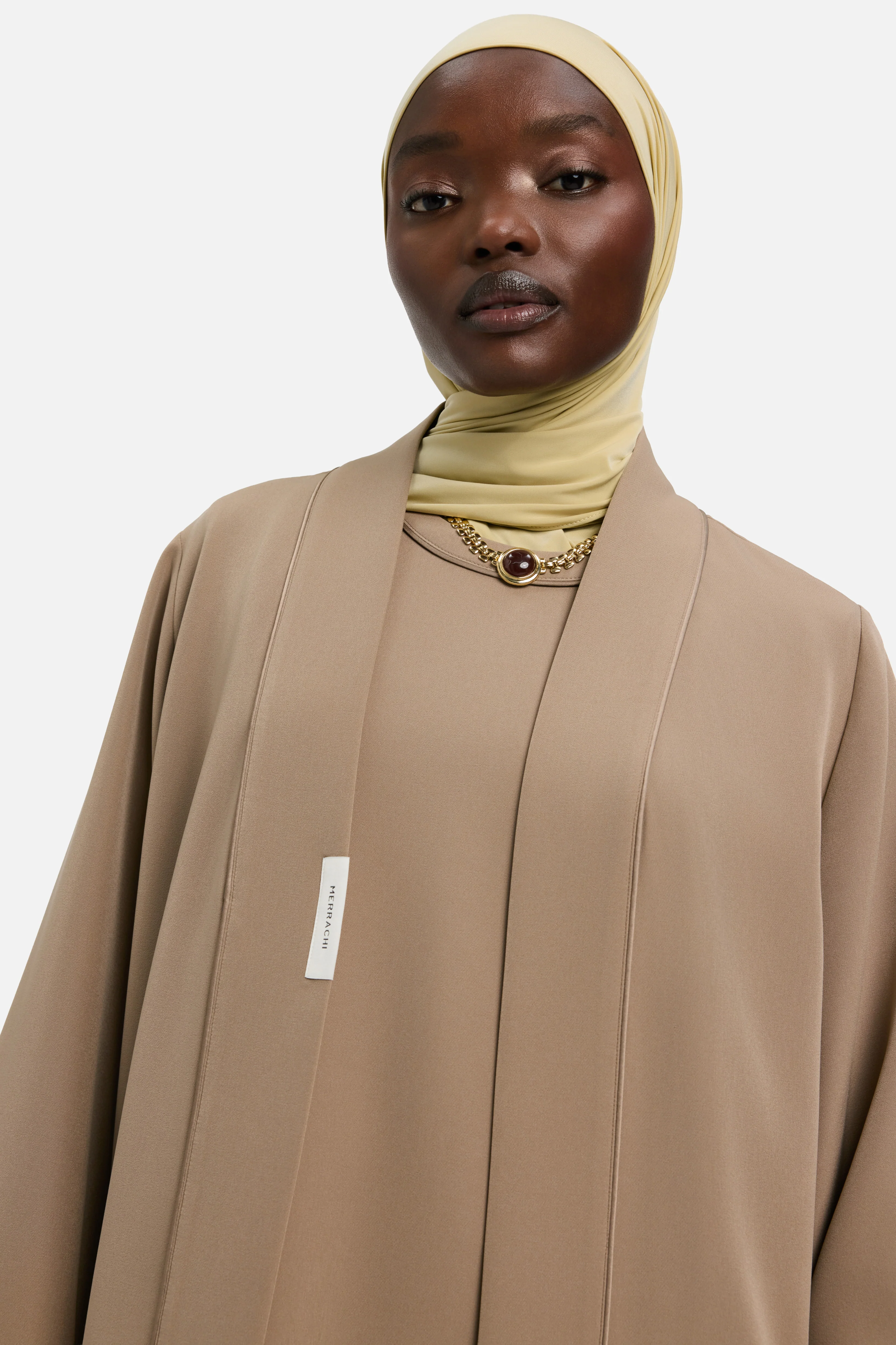 Essential Abaya Light Regular | Khaki - Image 4
