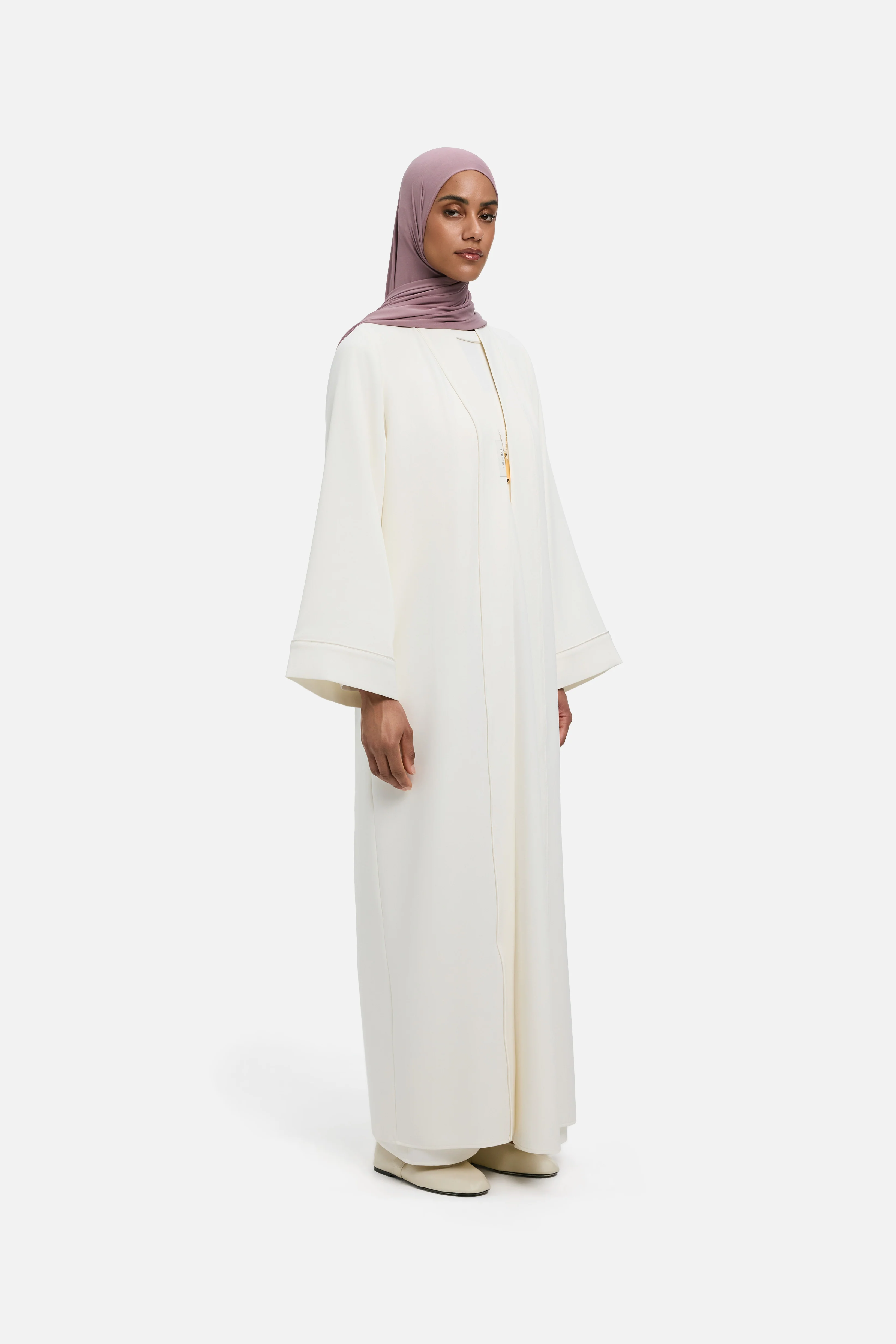 Essential Abaya Light Regular | Off White - Image 2