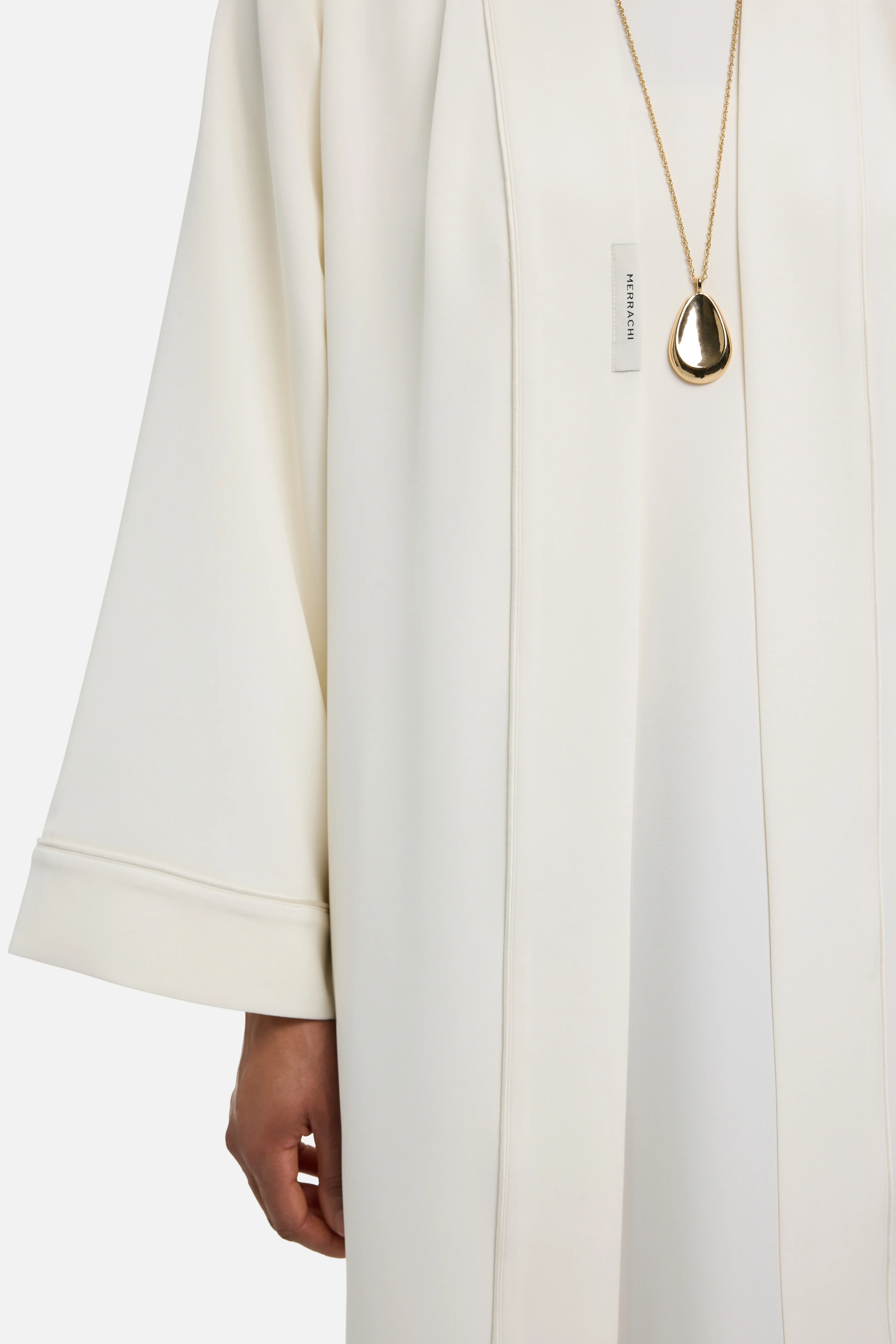 Essential Abaya Light Regular | Off White - Image 4