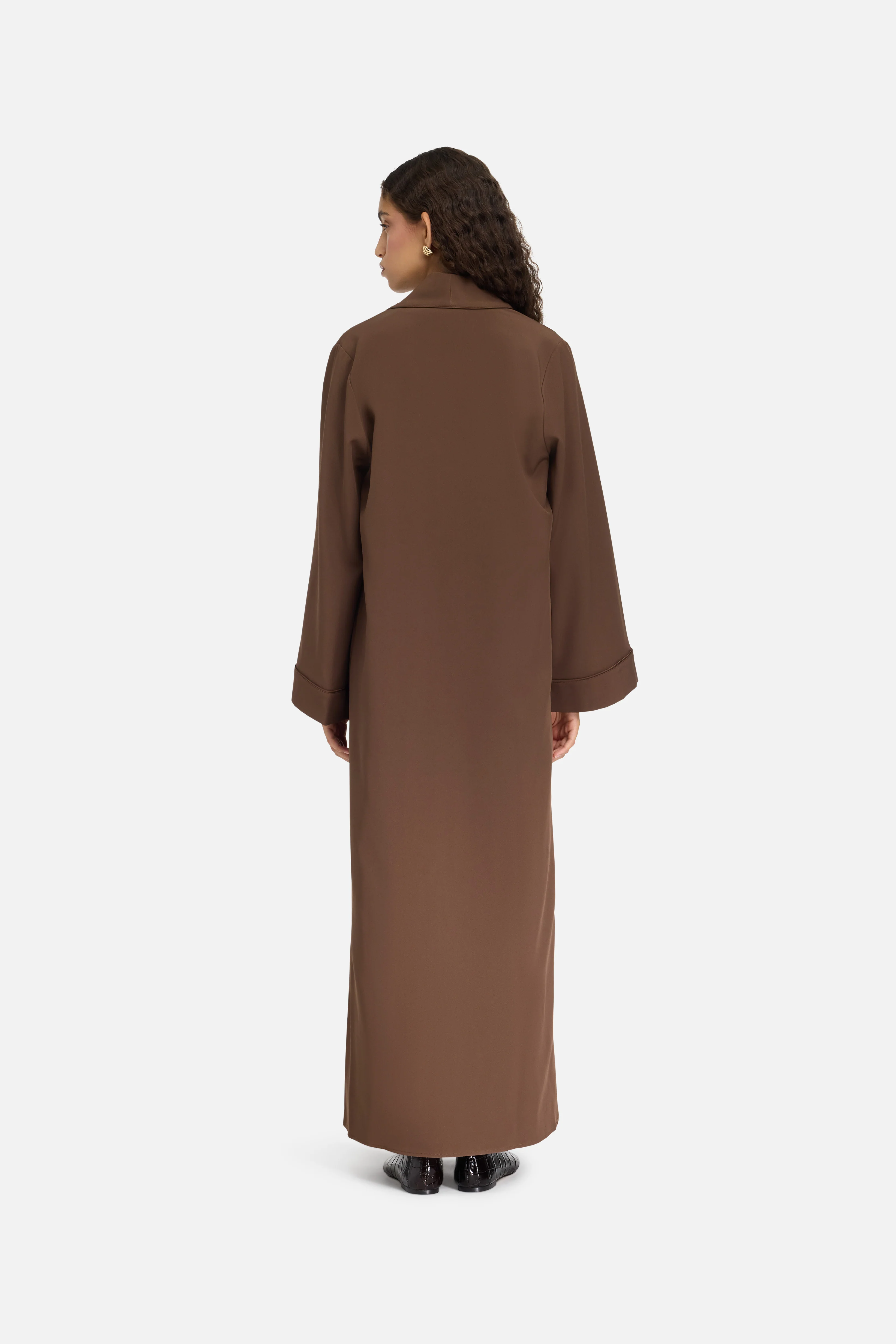 Essential Abaya Short | Chocolate - Image 4