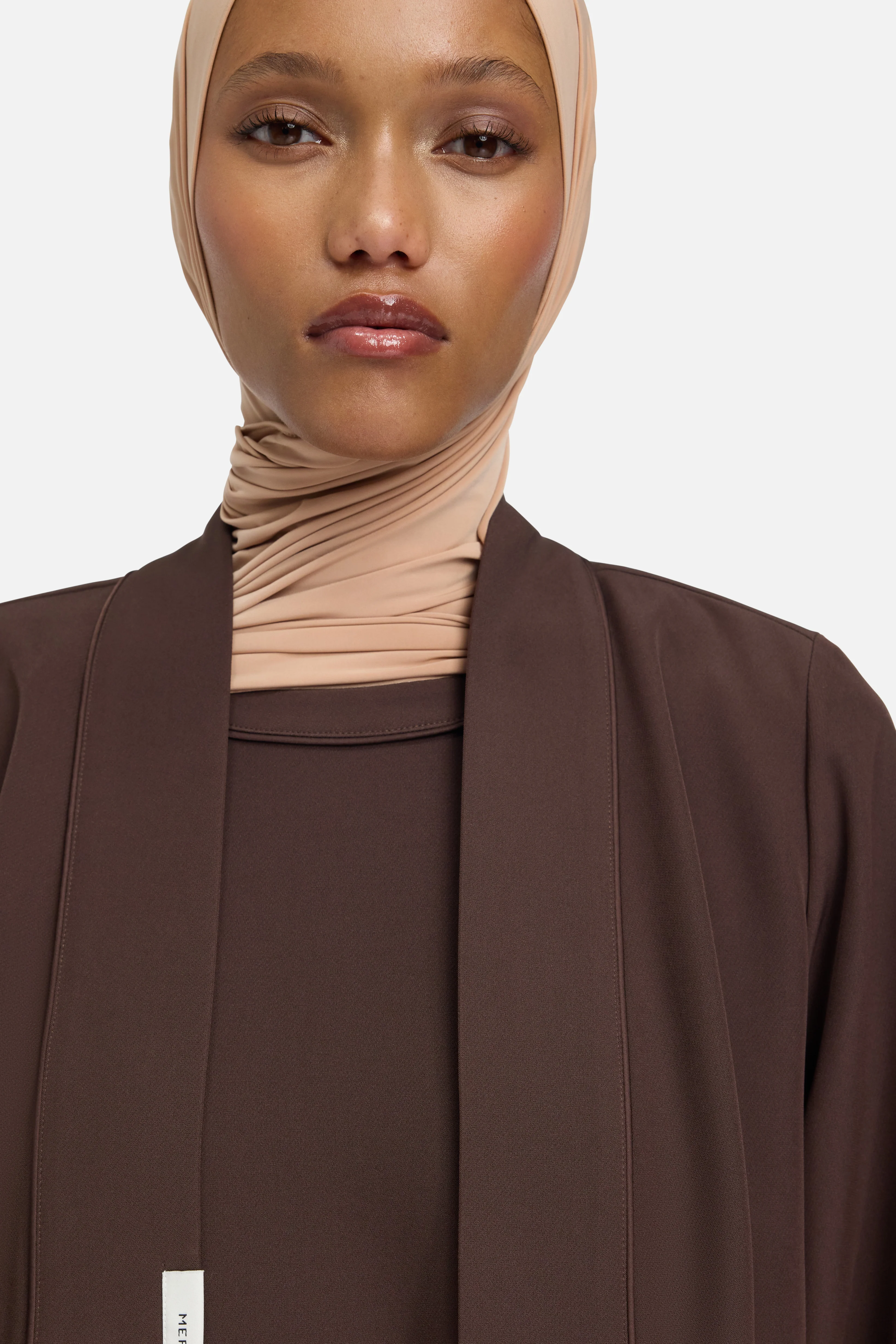 Essential Abaya Short | Dark Brown - Image 4