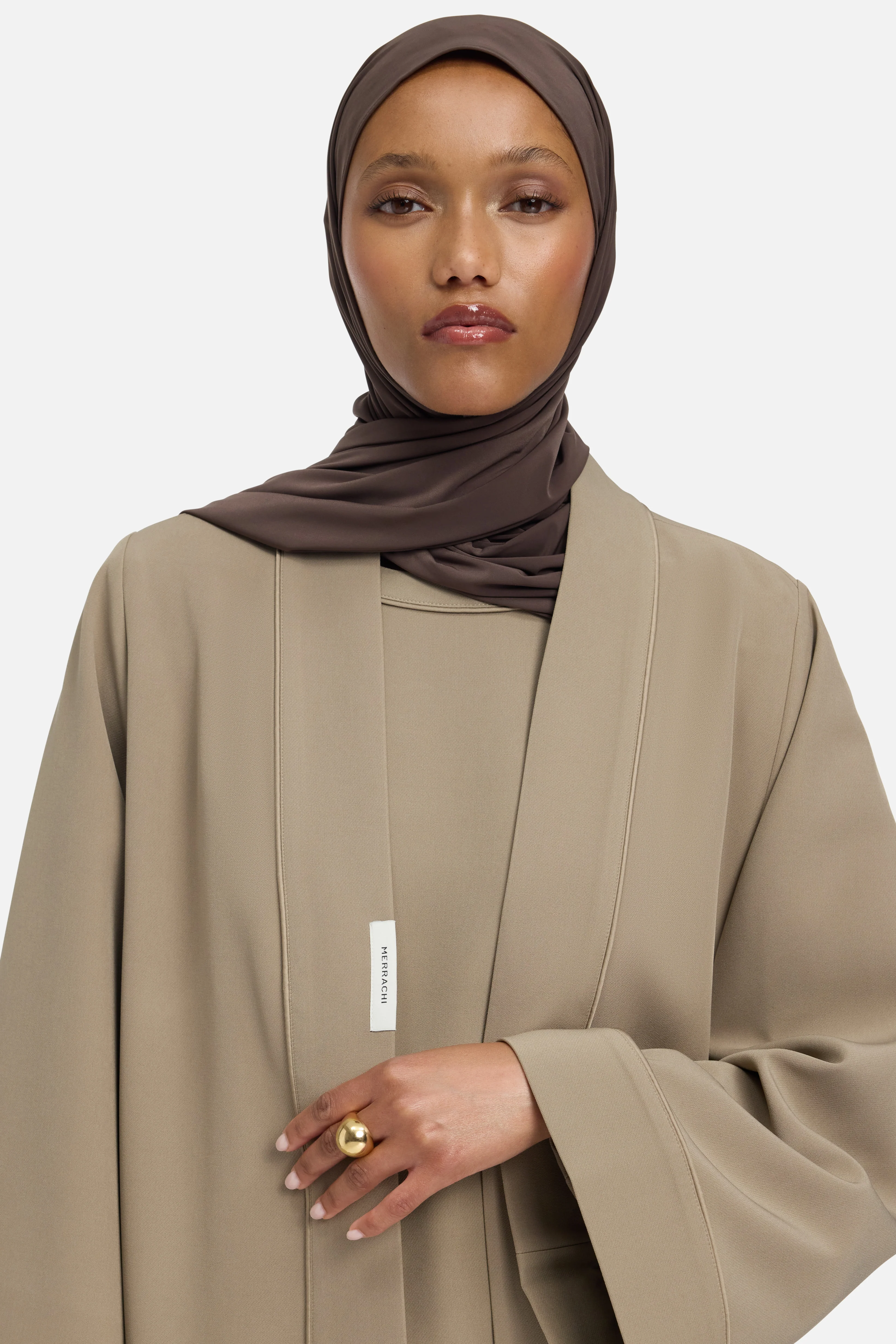 Essential Abaya Short | Khaki - Image 3