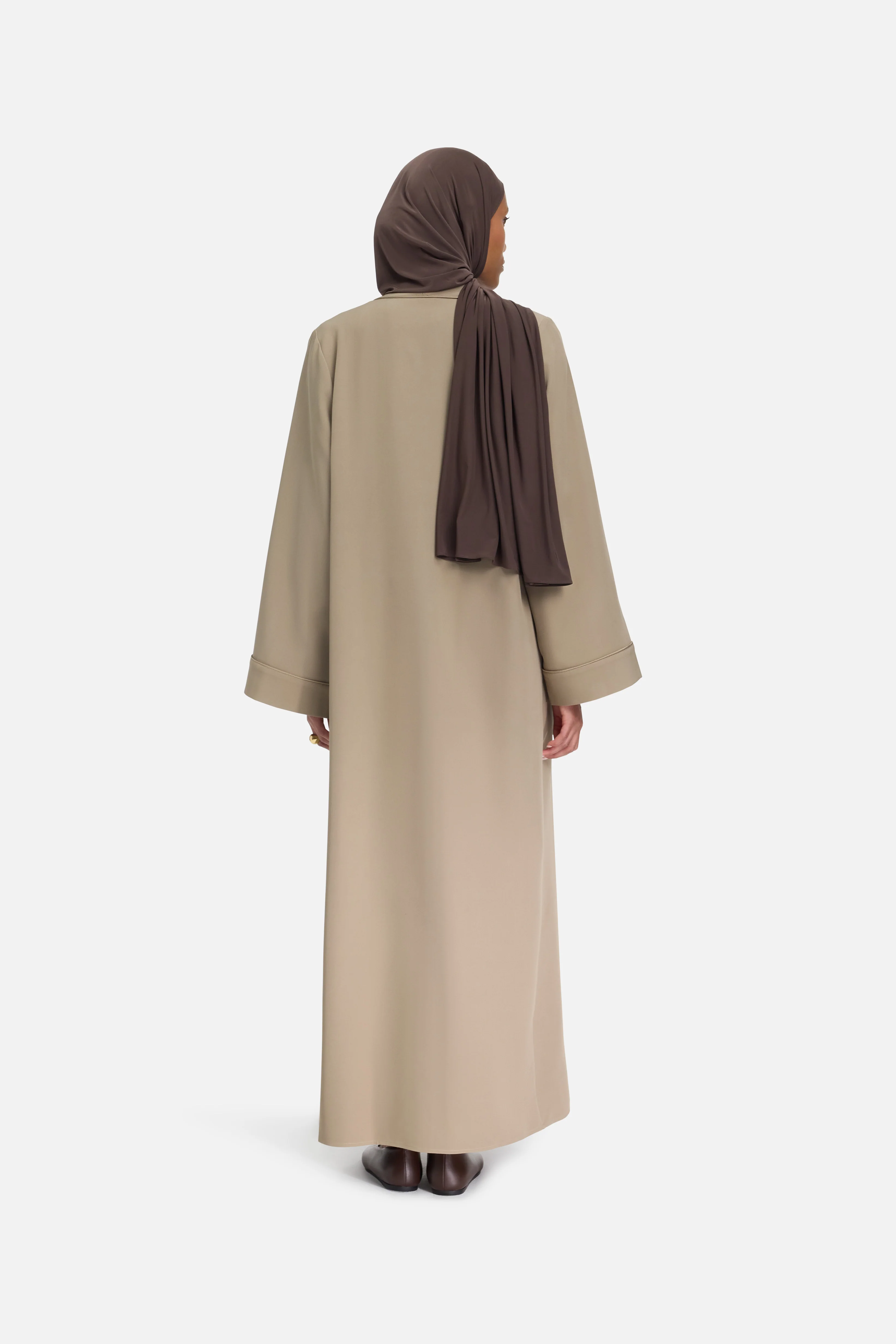 Essential Abaya Short | Khaki - Image 4