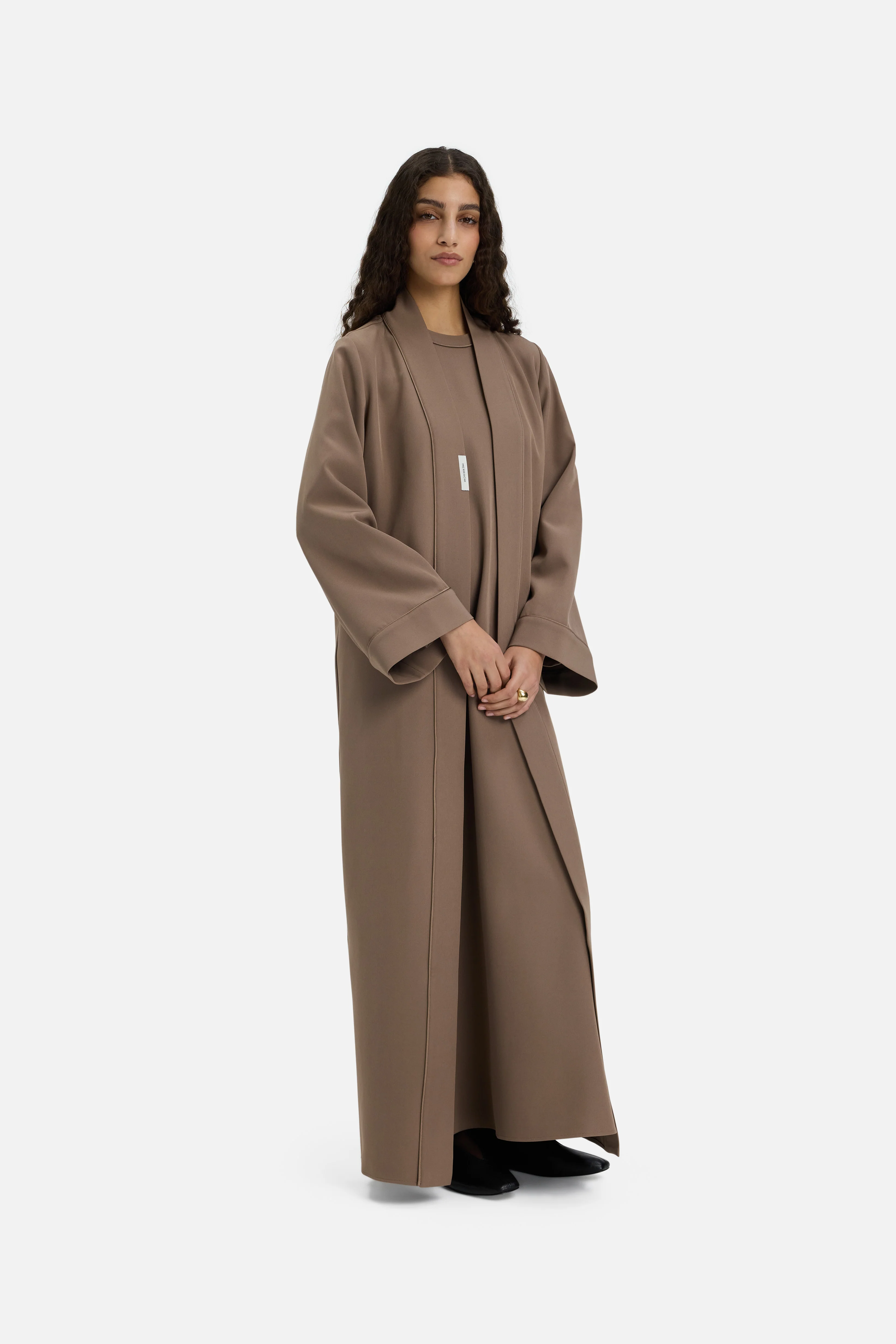 Essential Abaya  Short | Taupe Rose - Image 2