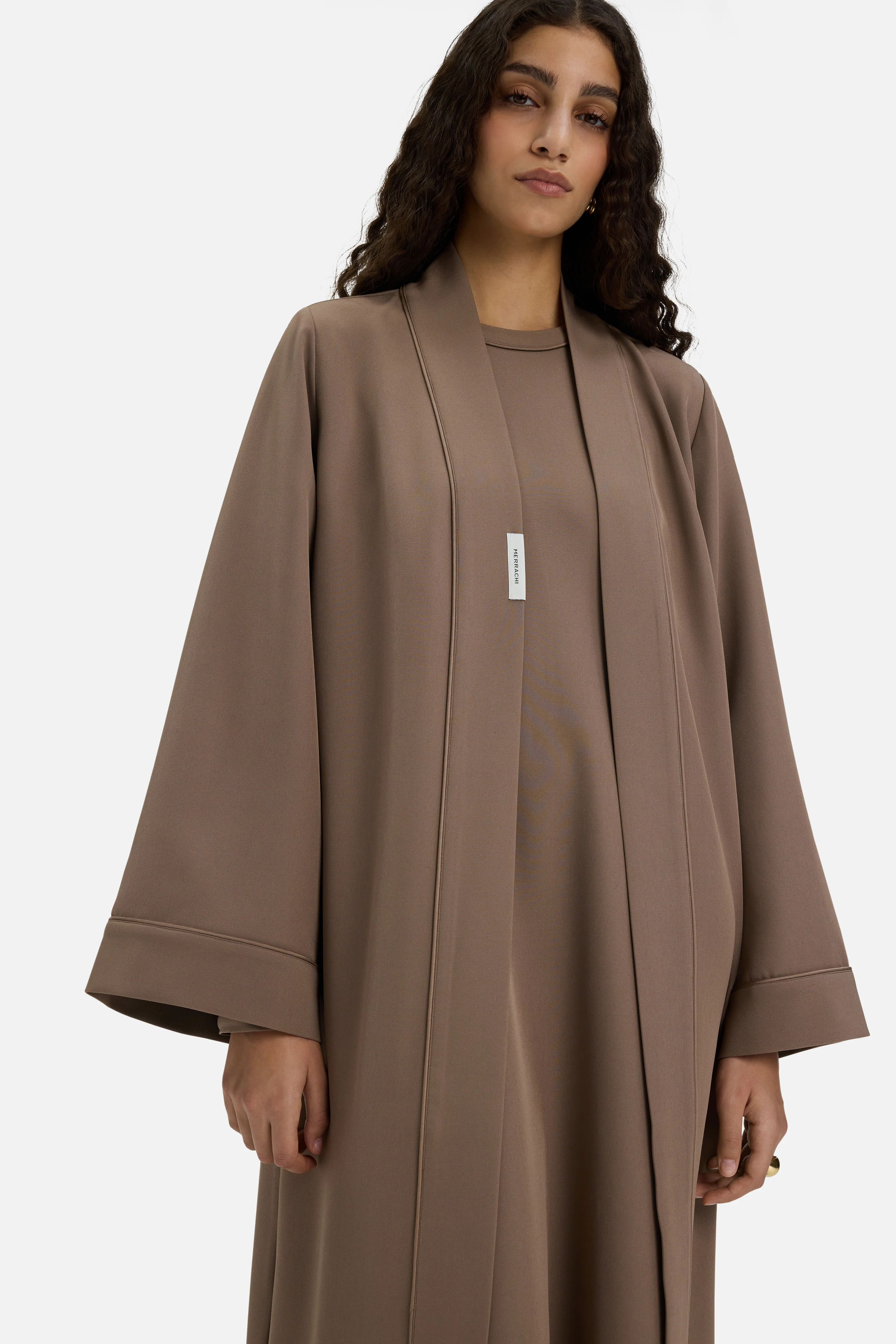 Essential Abaya  Short | Taupe Rose - Image 4