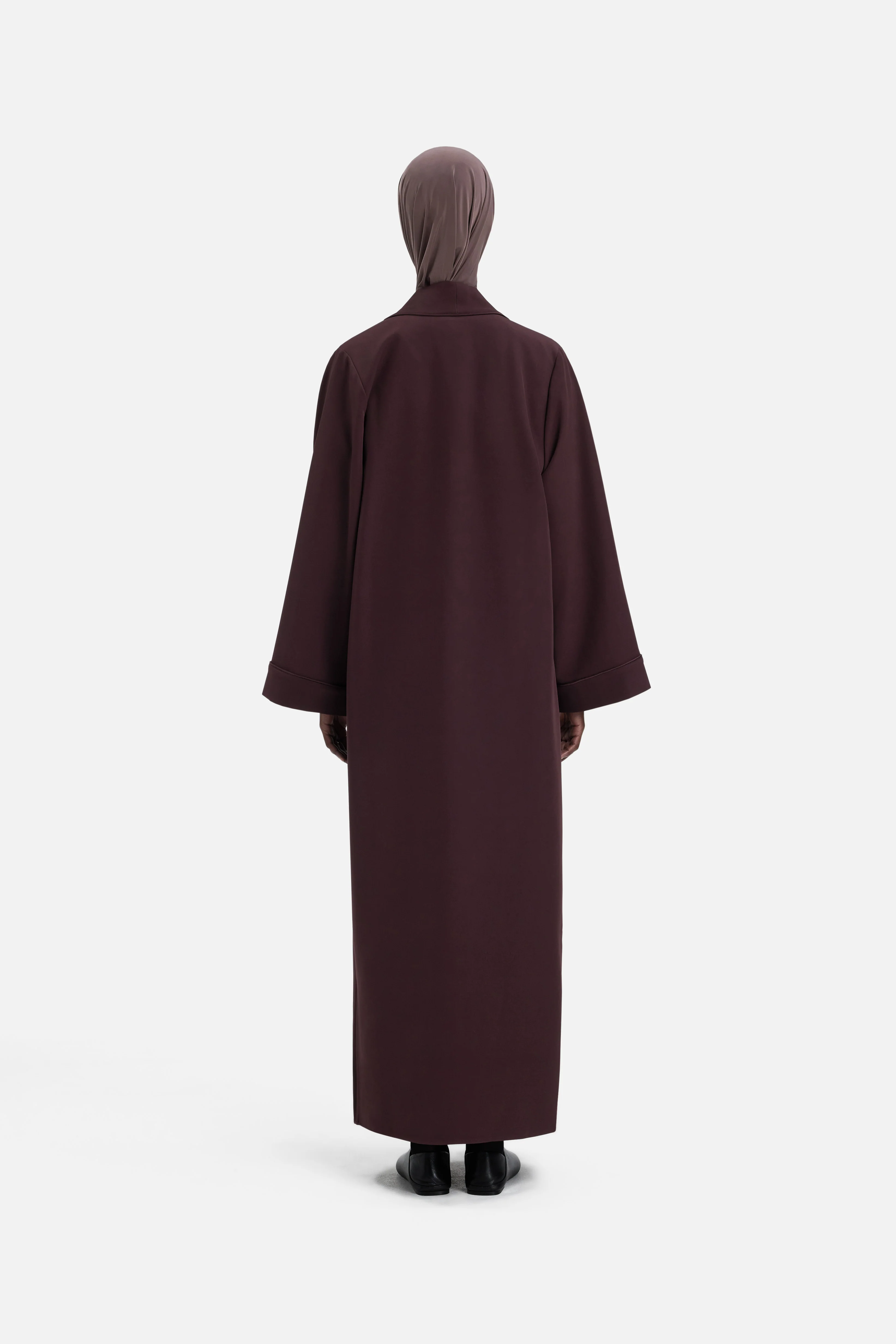 Essential Abaya  Short | Vintage Purple - Image 3