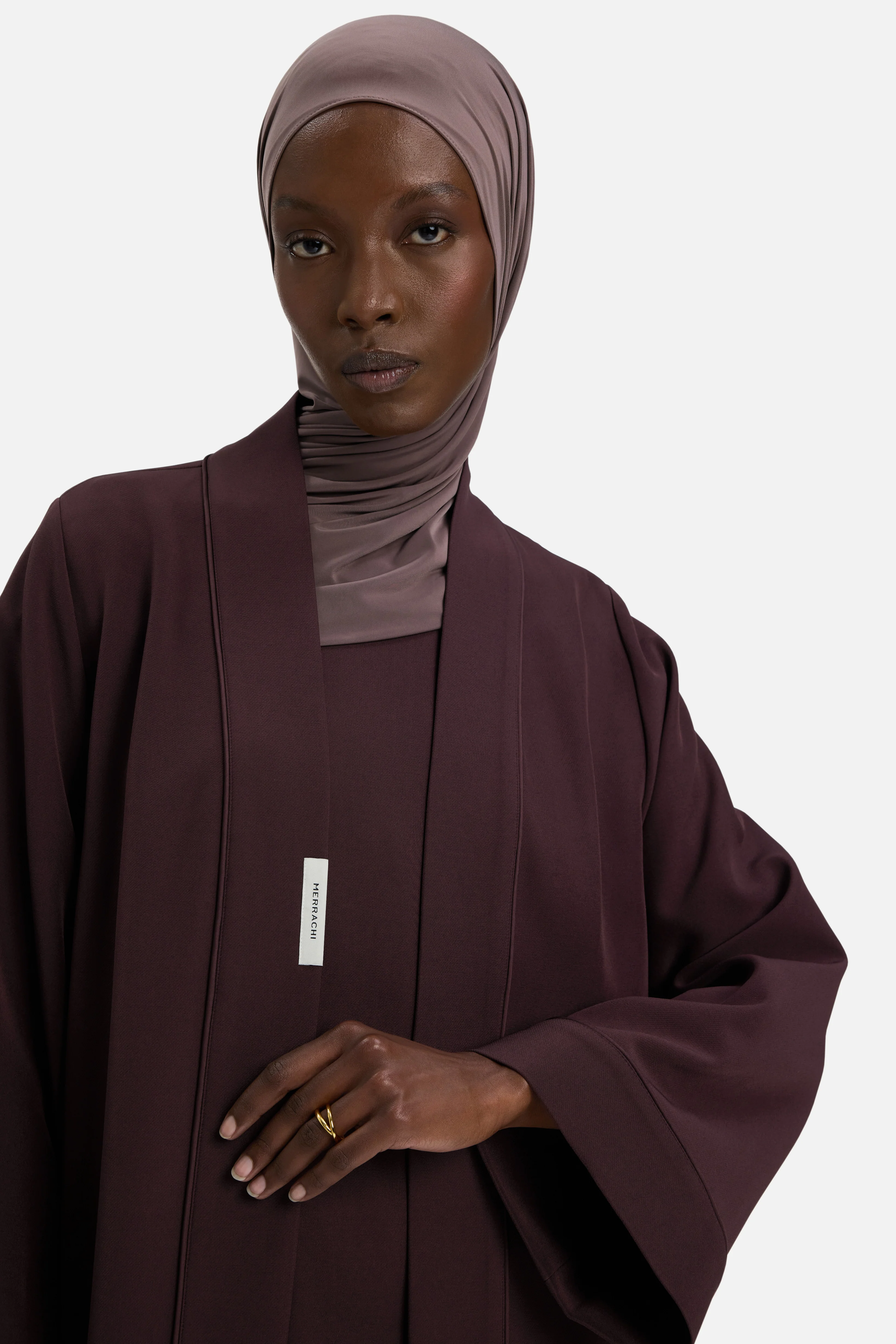 Essential Abaya  Short | Vintage Purple - Image 4