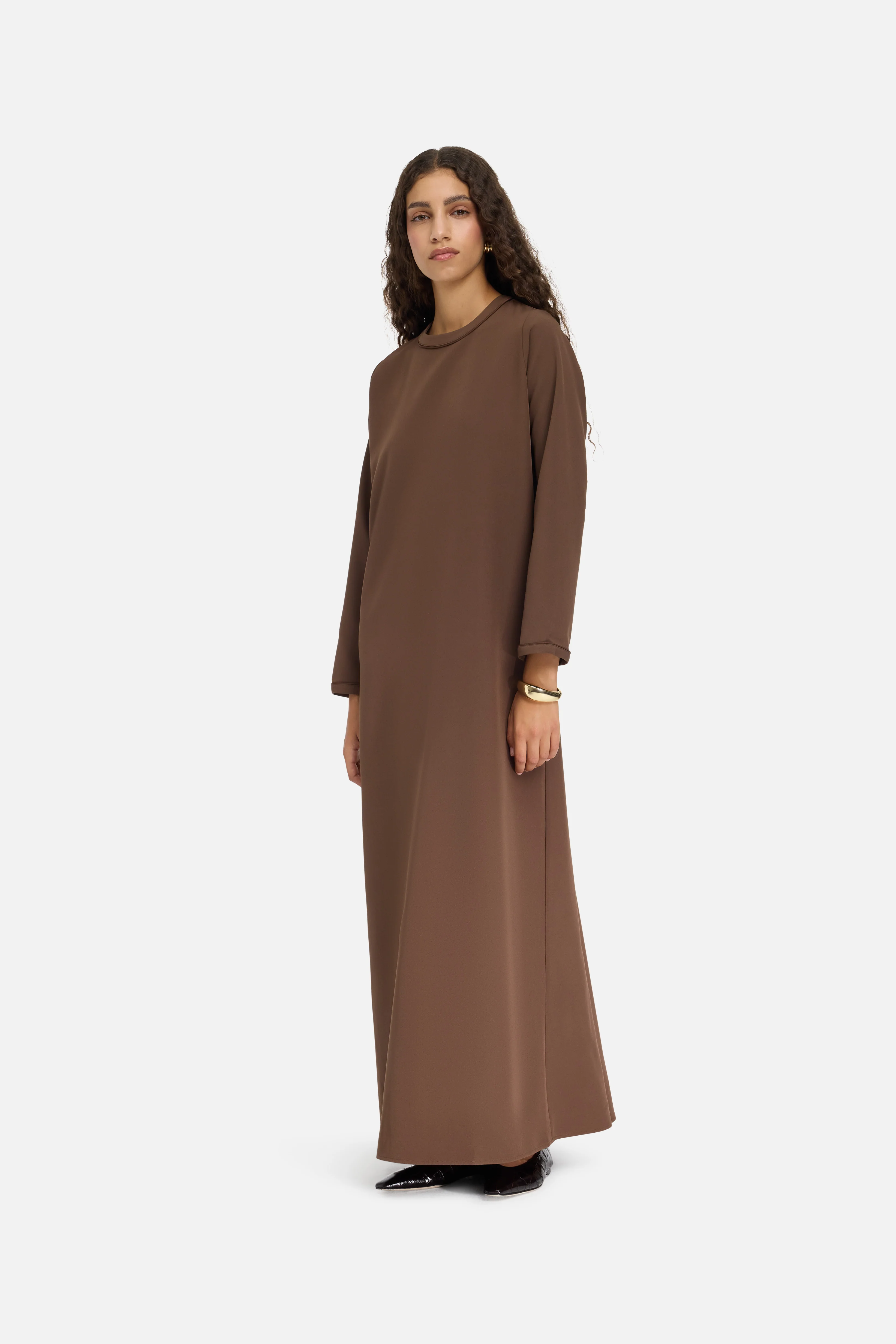 Essential Dress Regular | Chocolate - Image 4