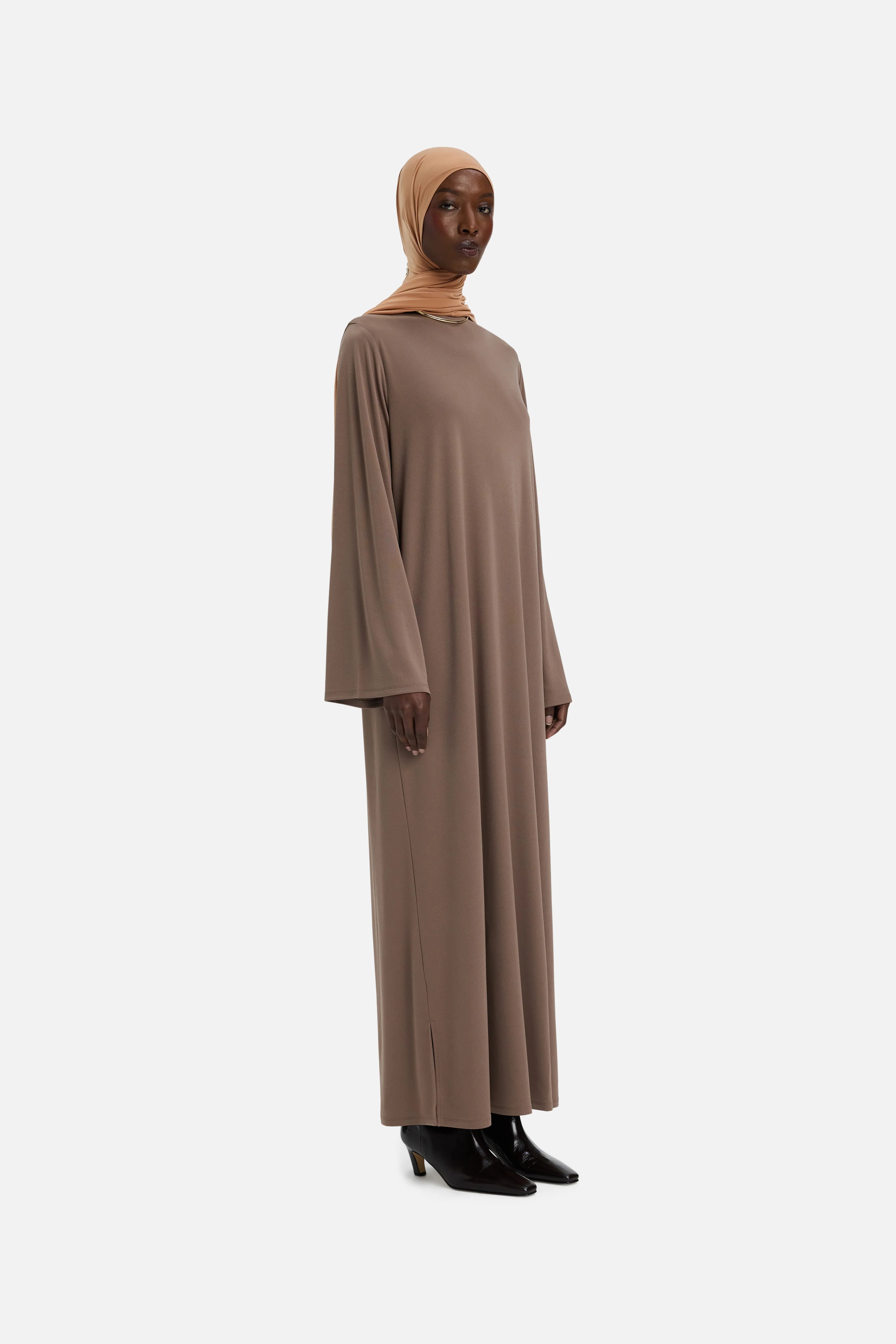 Essential Jersey Dress Regular | Taupe Rose - Image 2