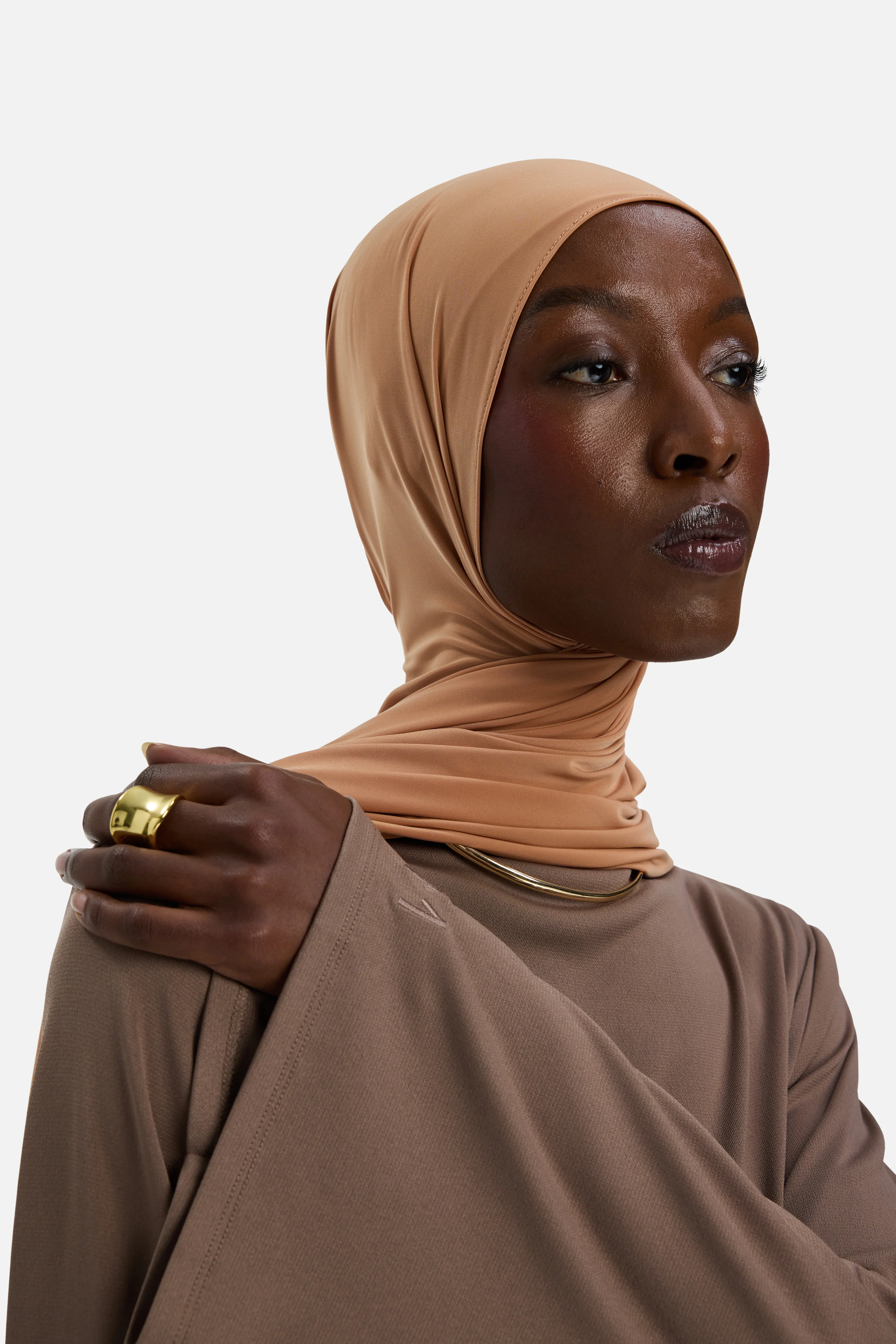 Essential Jersey Dress Regular | Taupe Rose - Image 4