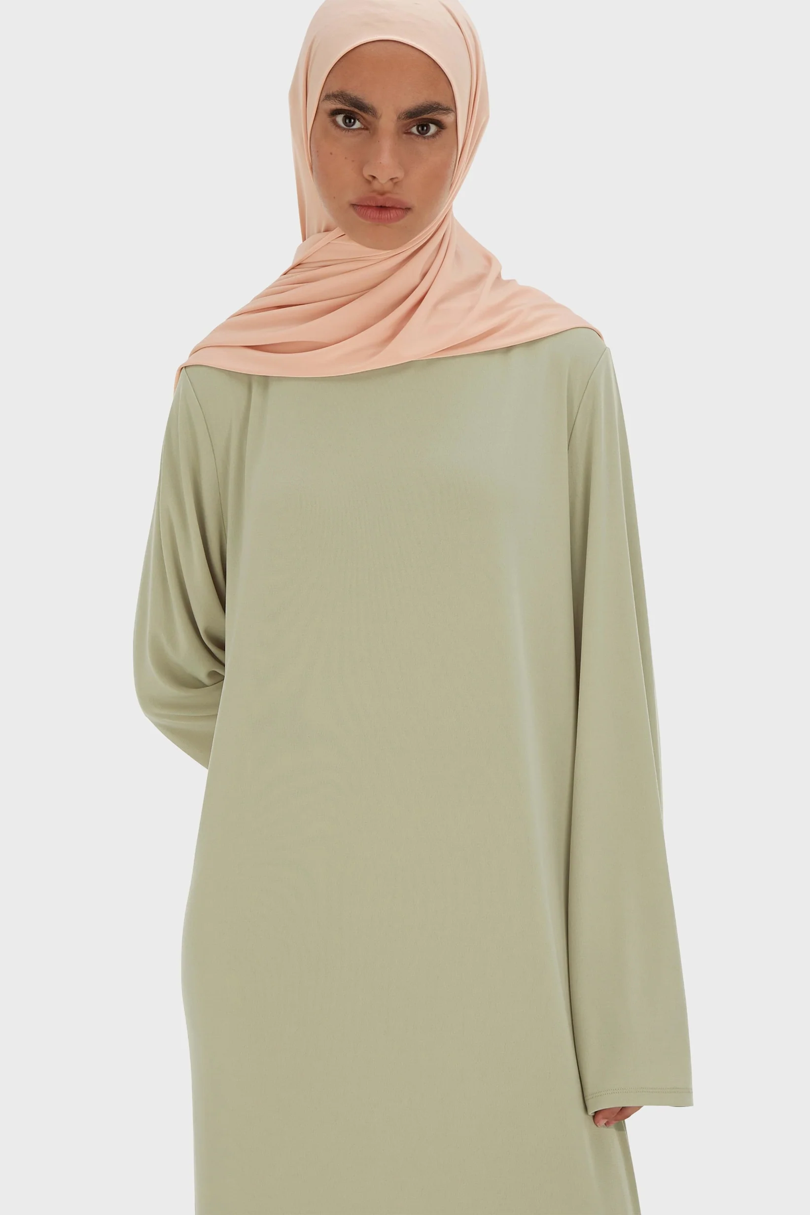 Essential Jersey Dress Short | Moss Gray - Image 3