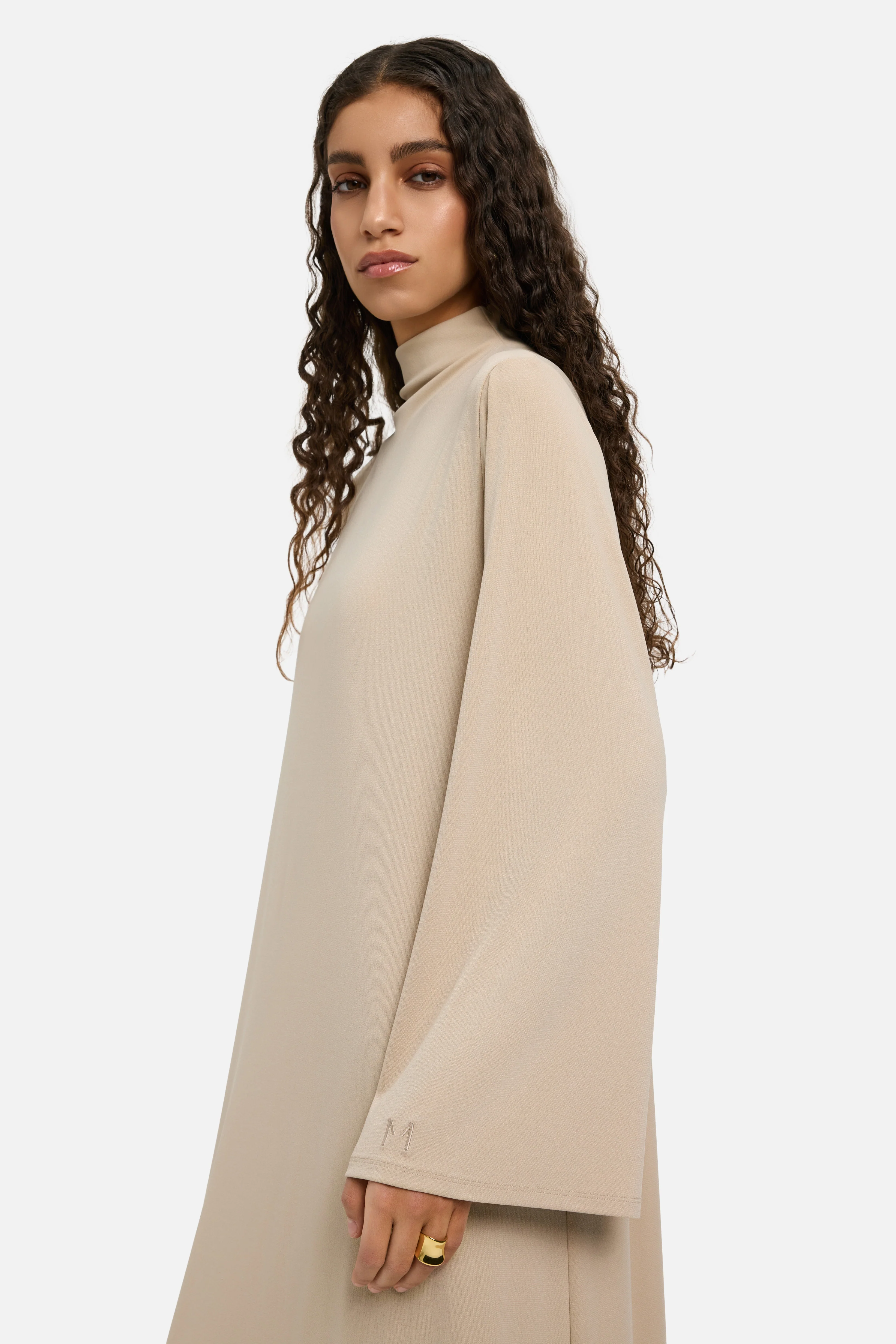 Essential Jersey Dress Short | Oat - Image 4