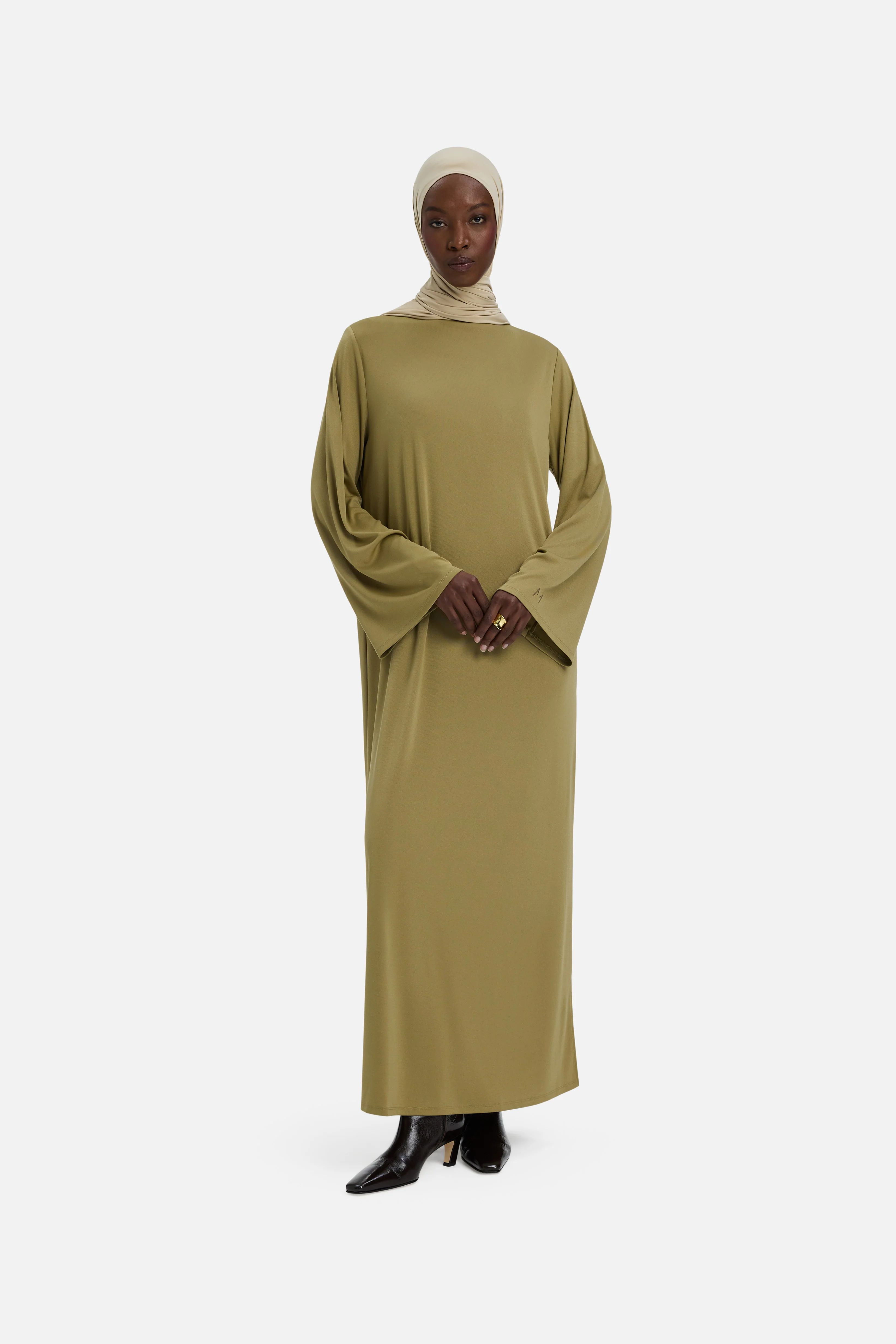 Essential Jersey Dress Short | Olive