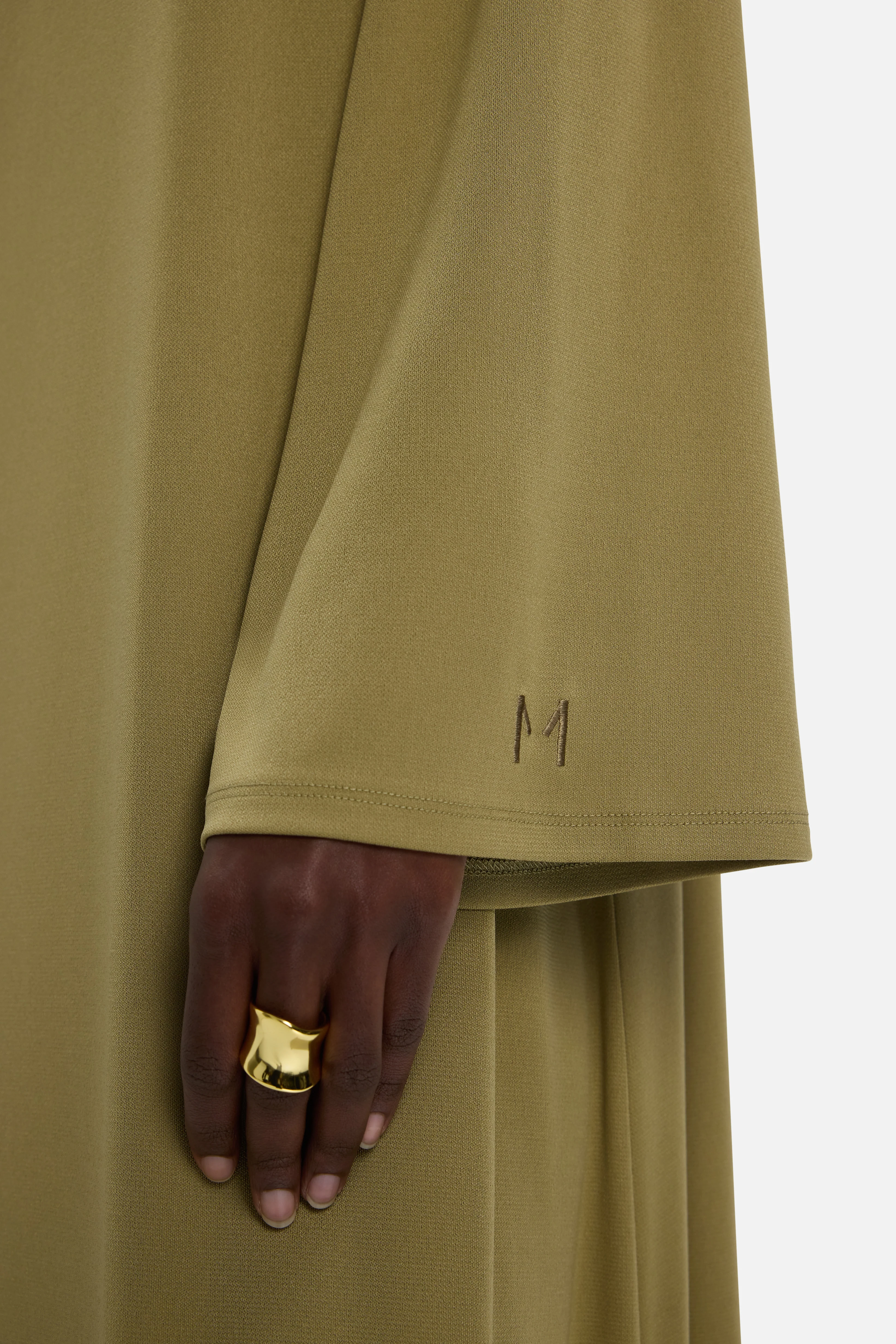 Essential Jersey Dress Short | Olive - Image 3