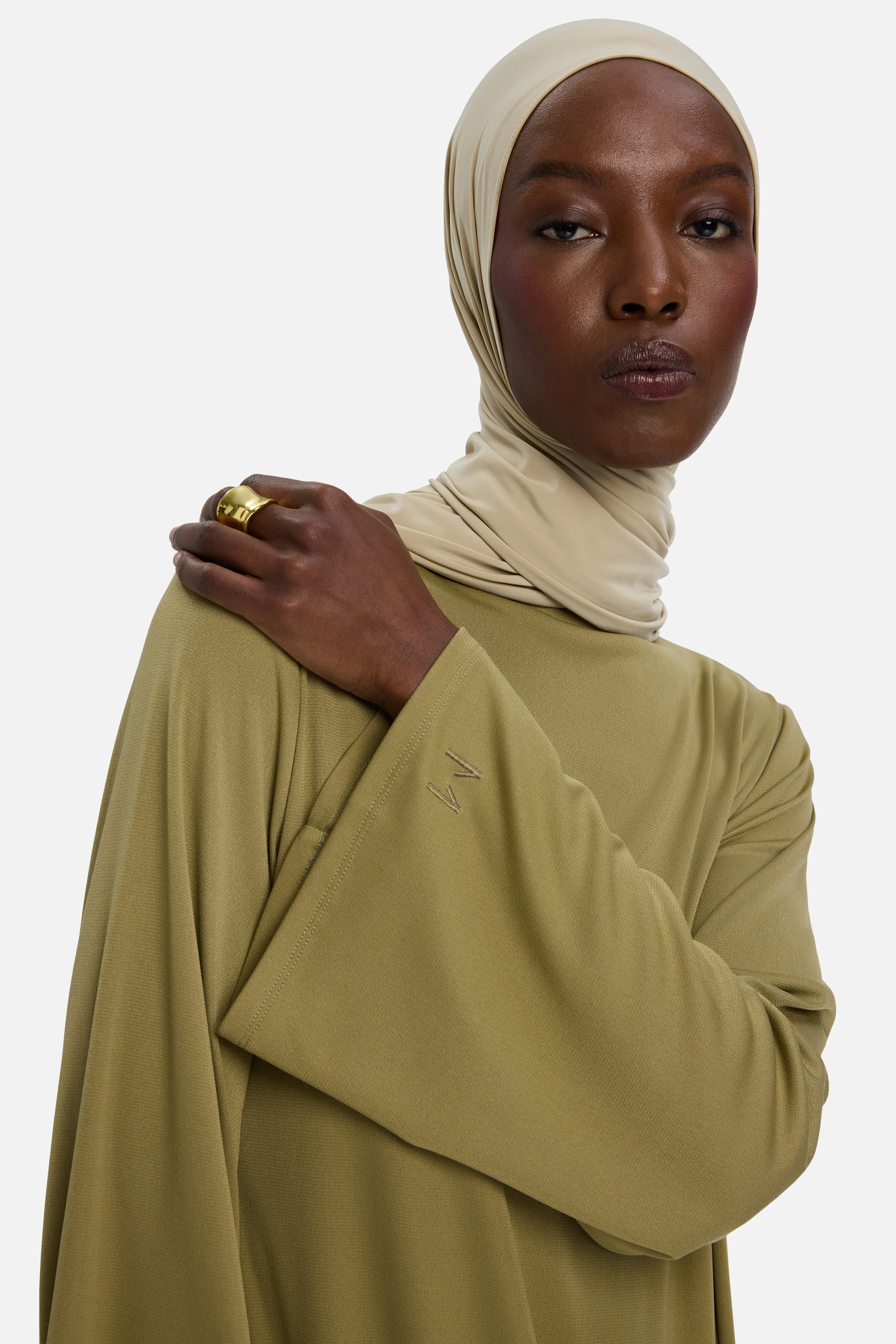 Essential Jersey Dress Short | Olive - Image 4