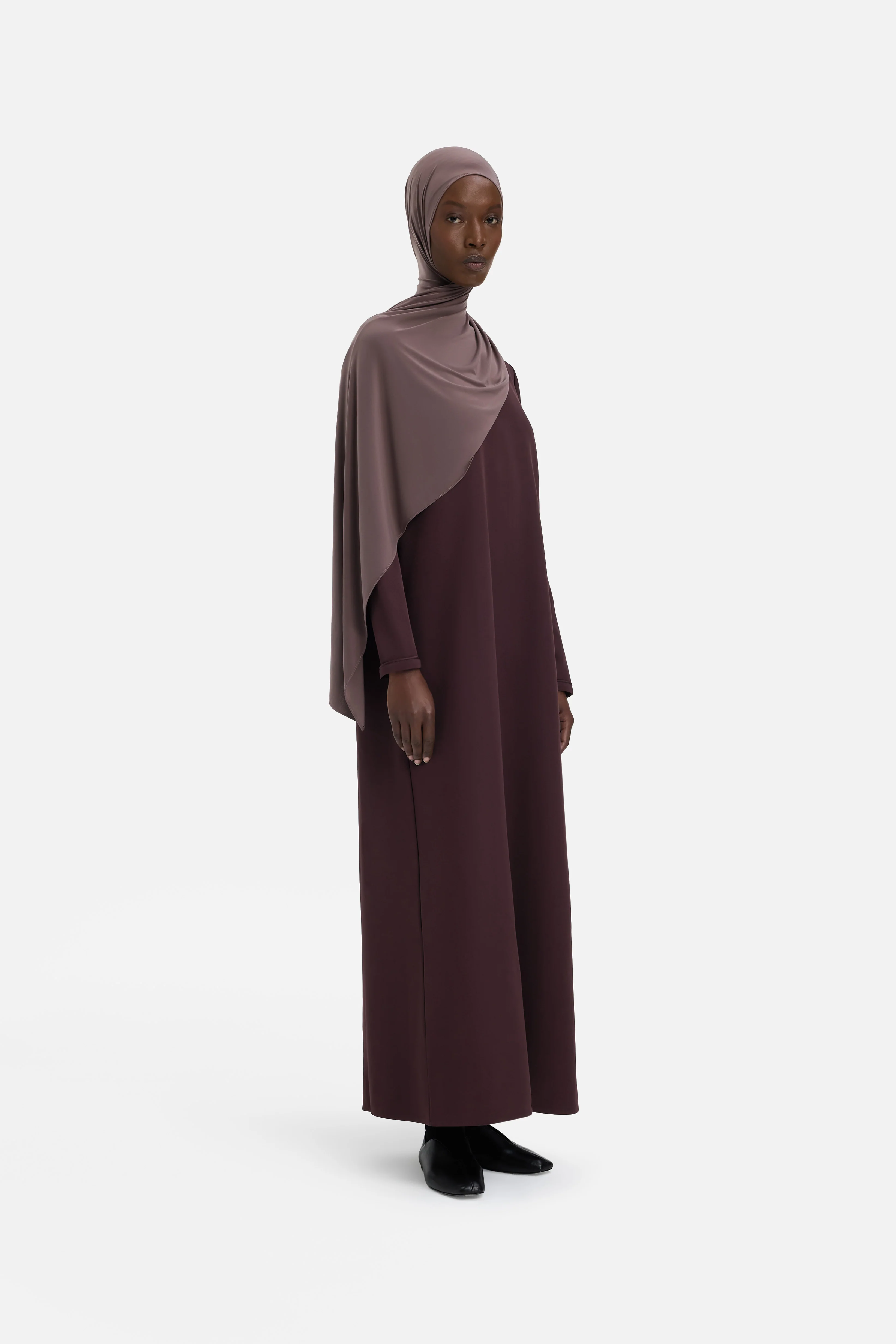 Essential Jersey Dress Short | Vintage Purple - Image 2